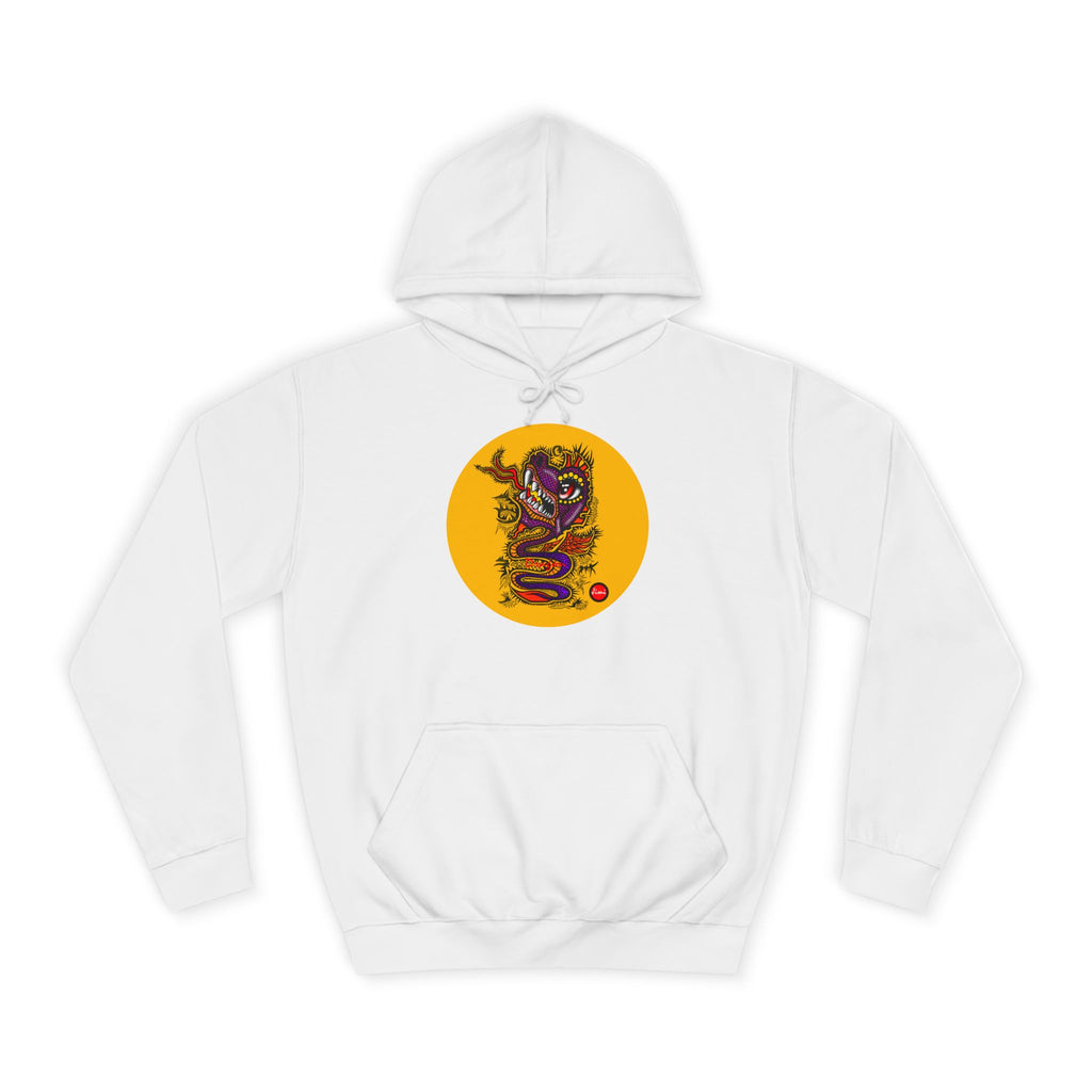 Vibrant Graphic College Hoodie, Unisex Sweatshirt, Casual College Apparel, Perfect for Students and Alumni, Comfortable Everyday Wear