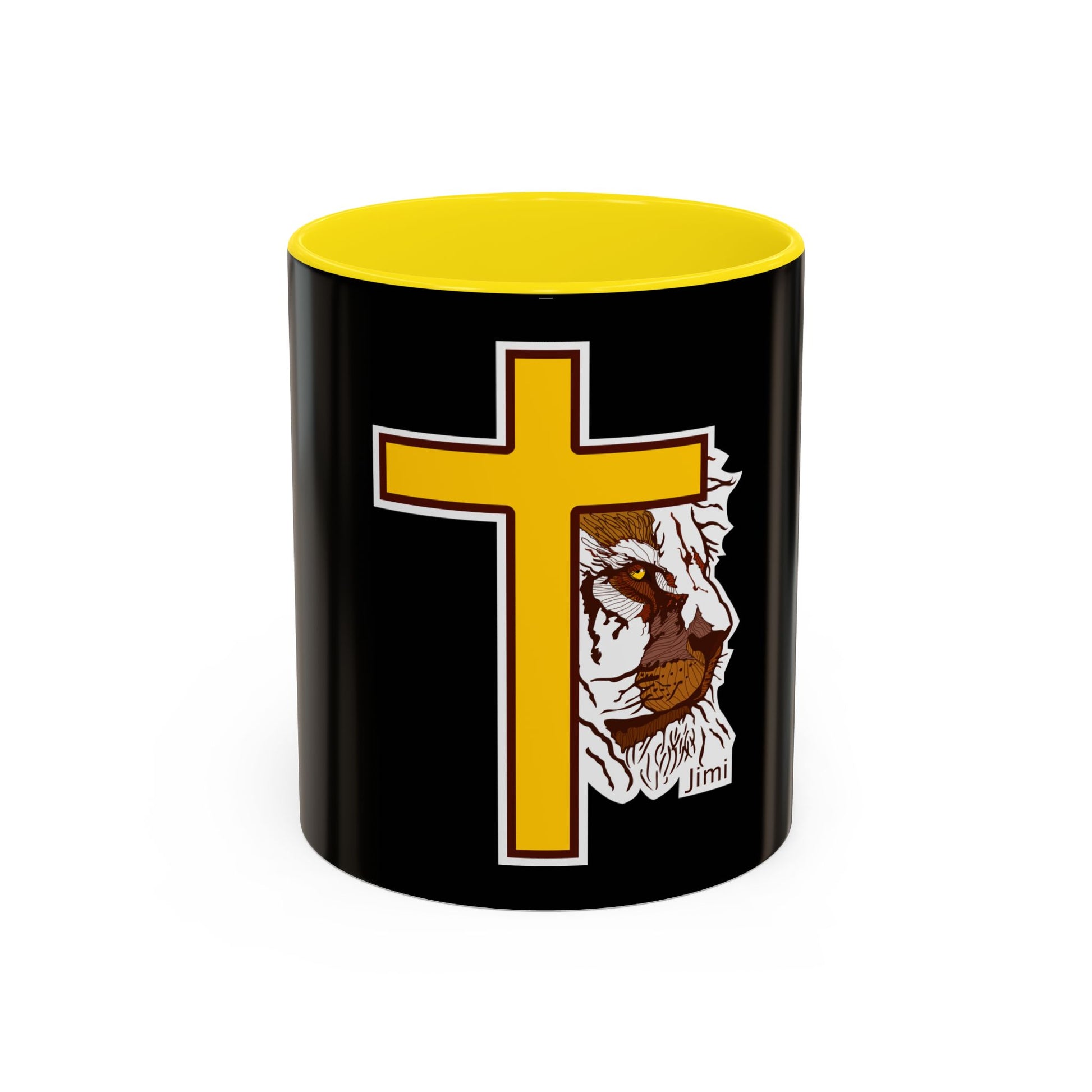 Christian Cross Coffee Mug with Jesus's Crown — Faith Gift 11/15oz