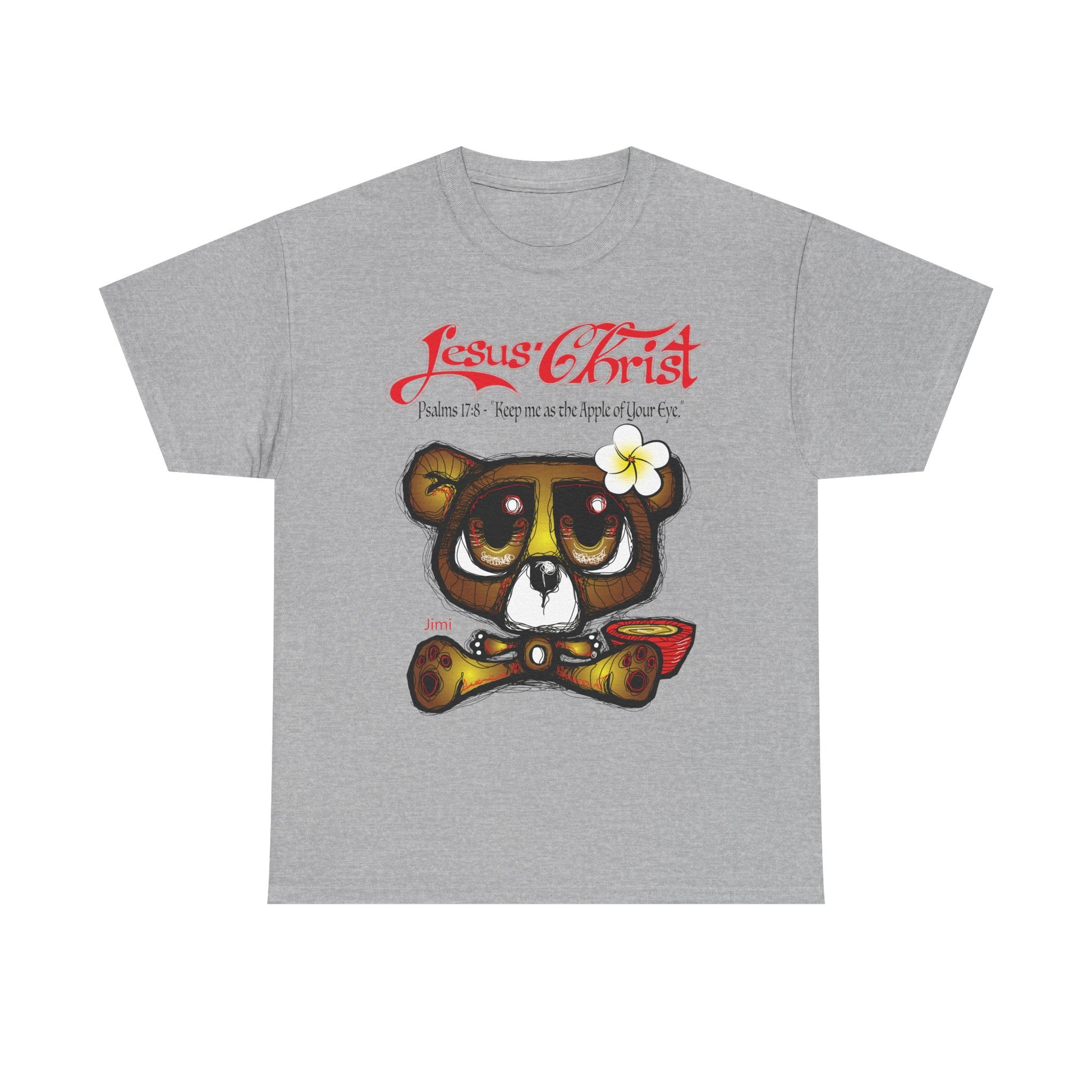 Christian Bear T-Shirt — "Jesus Christ" Psalm 73 Inspirational Faith Tee