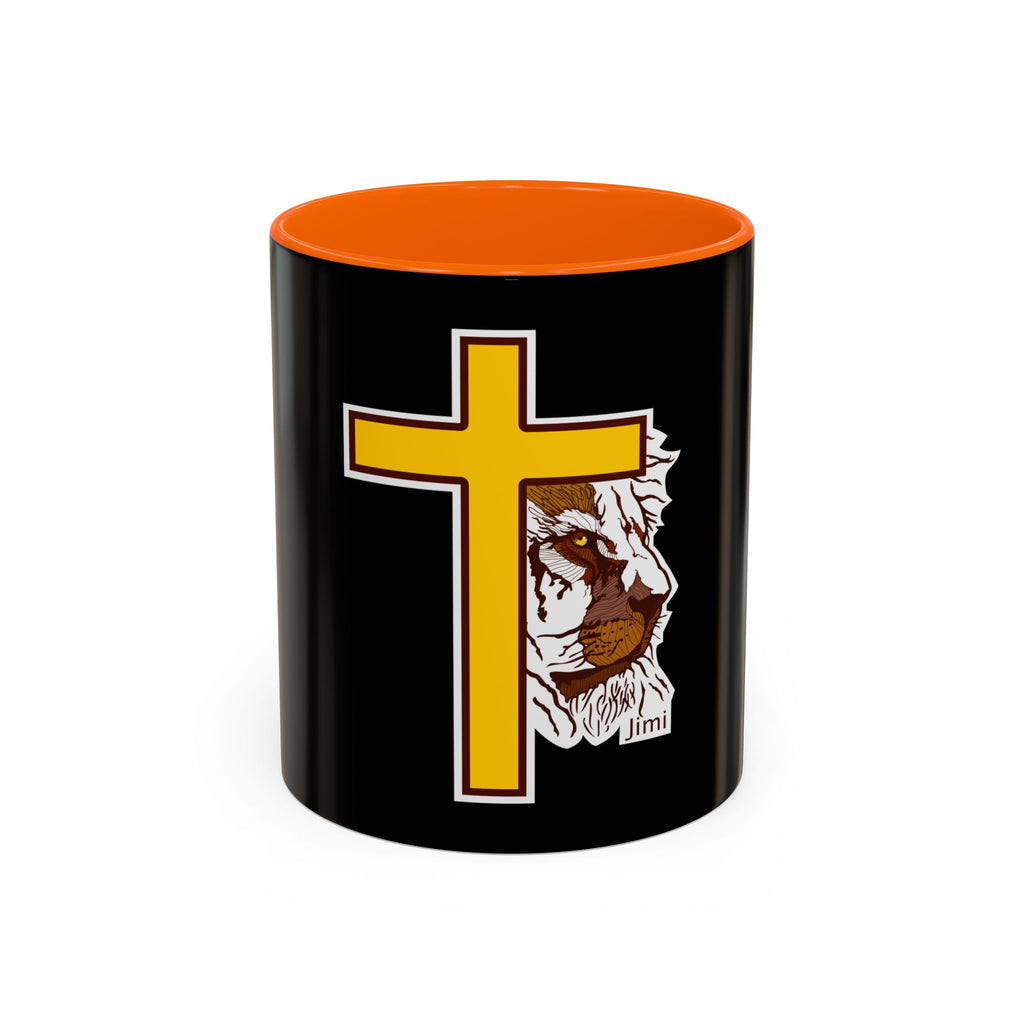 Christian Cross Coffee Mug with Jesus's Crown — Faith Gift 11/15oz