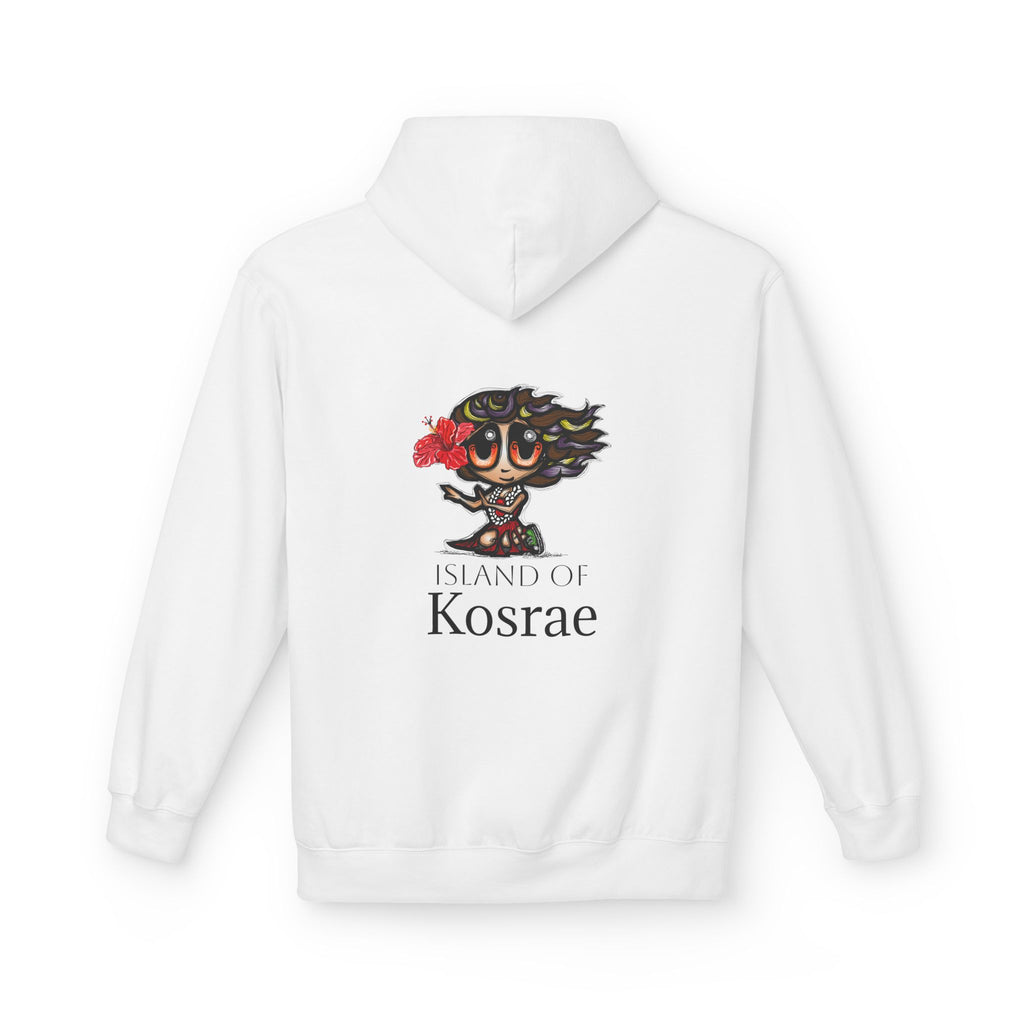 Kosrae Island Hoodie — Tropical Floral Island Graphic Sweatshirt