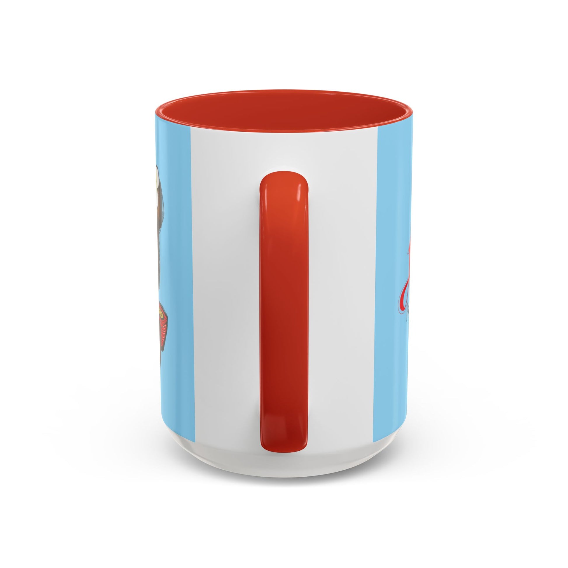 Coffee Mug — Cute Teddy Bear with Ukulele & 'Christ' Script Accent (11/15oz)