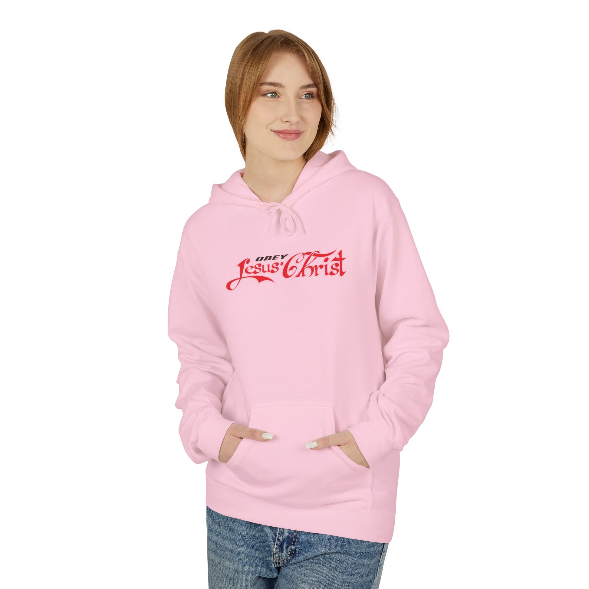 Obey Jesus Christ Hoodie | Religious Script, Christian Apparel