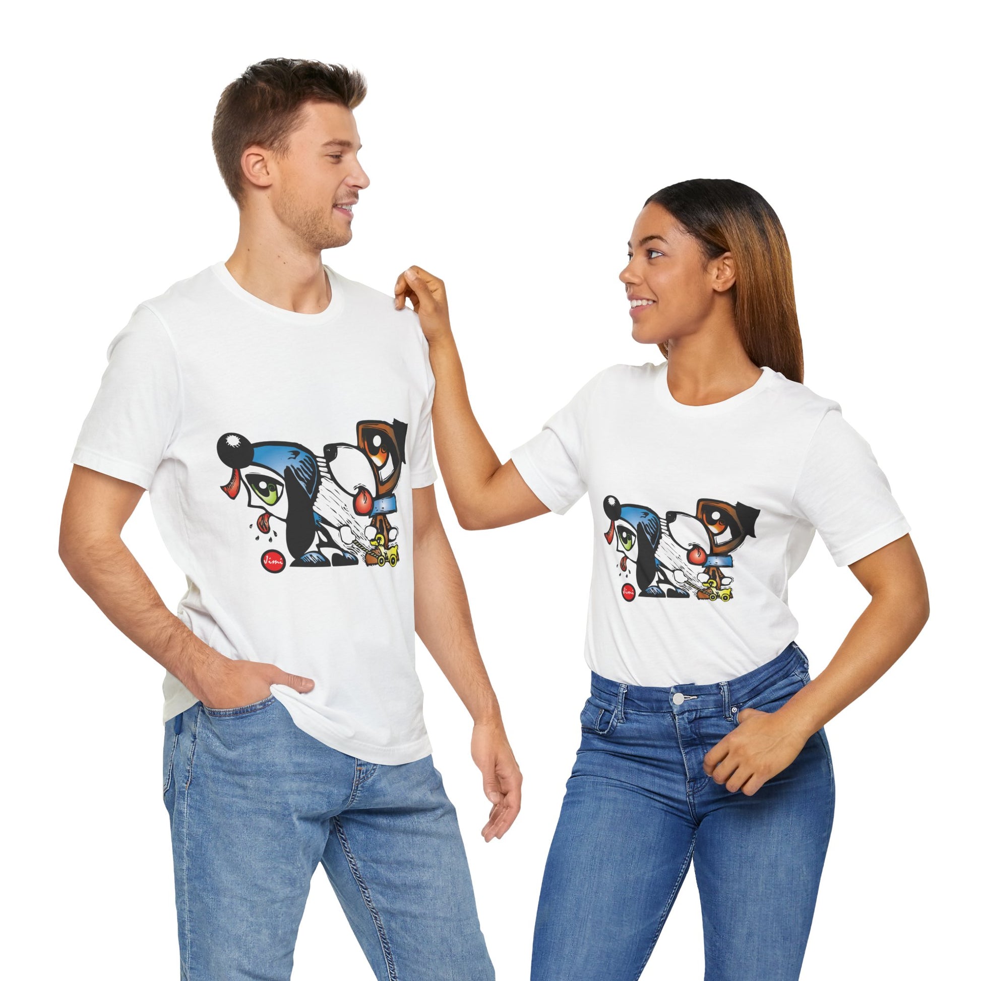 Pet Lovers' Graphic Tee, Fun Dog Design, Unisex Short Sleeve Shirt, Casual Wear, Animal Gift, Birthday Present, Dog Owner Apparel