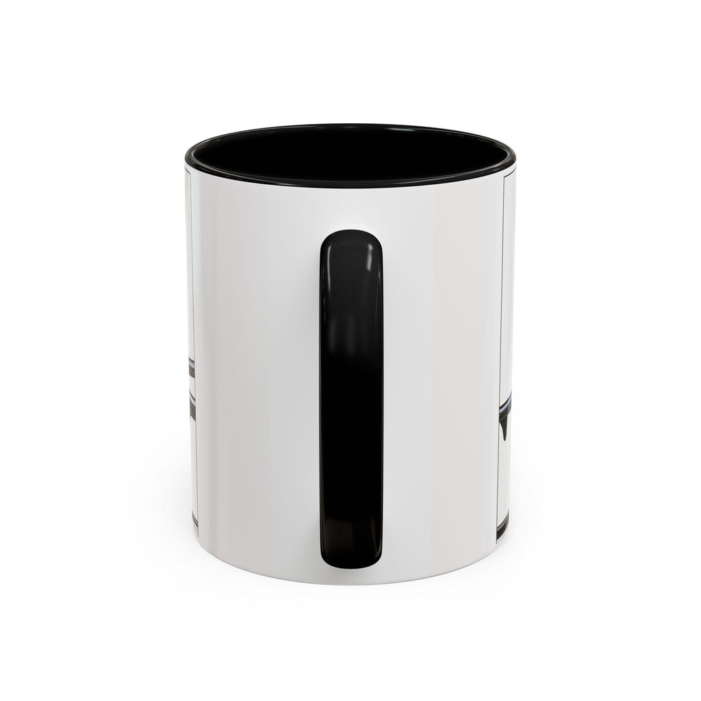 Airplane Lover's Accent Coffee Mug | Travel Gift, Aviation Decor, Pilot Present, Unique Coffee Cup, Jet Enthusiast Mug