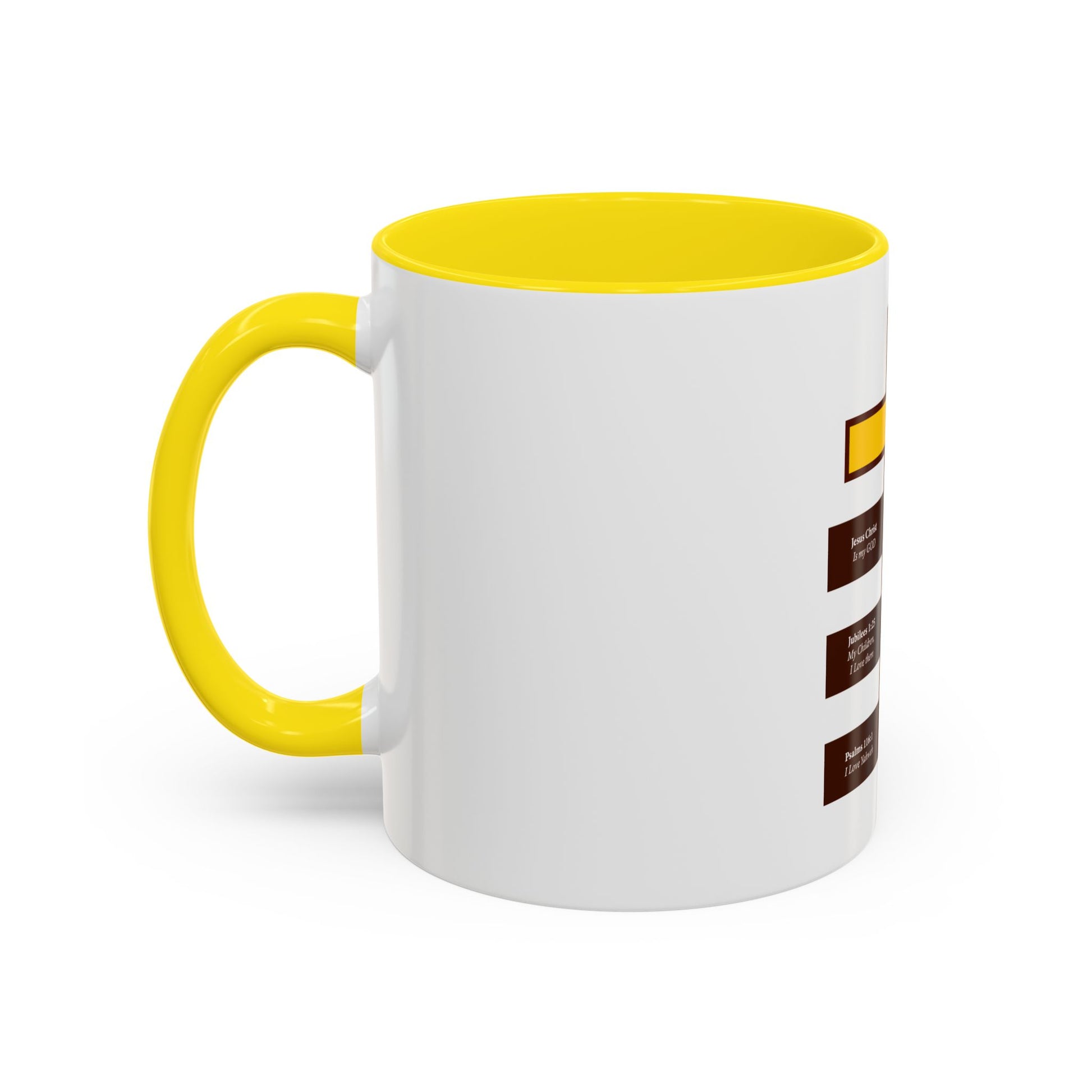 Christian Cross & Lion Accent Coffee Mug — Inspirational Scripture Design (11/15oz)