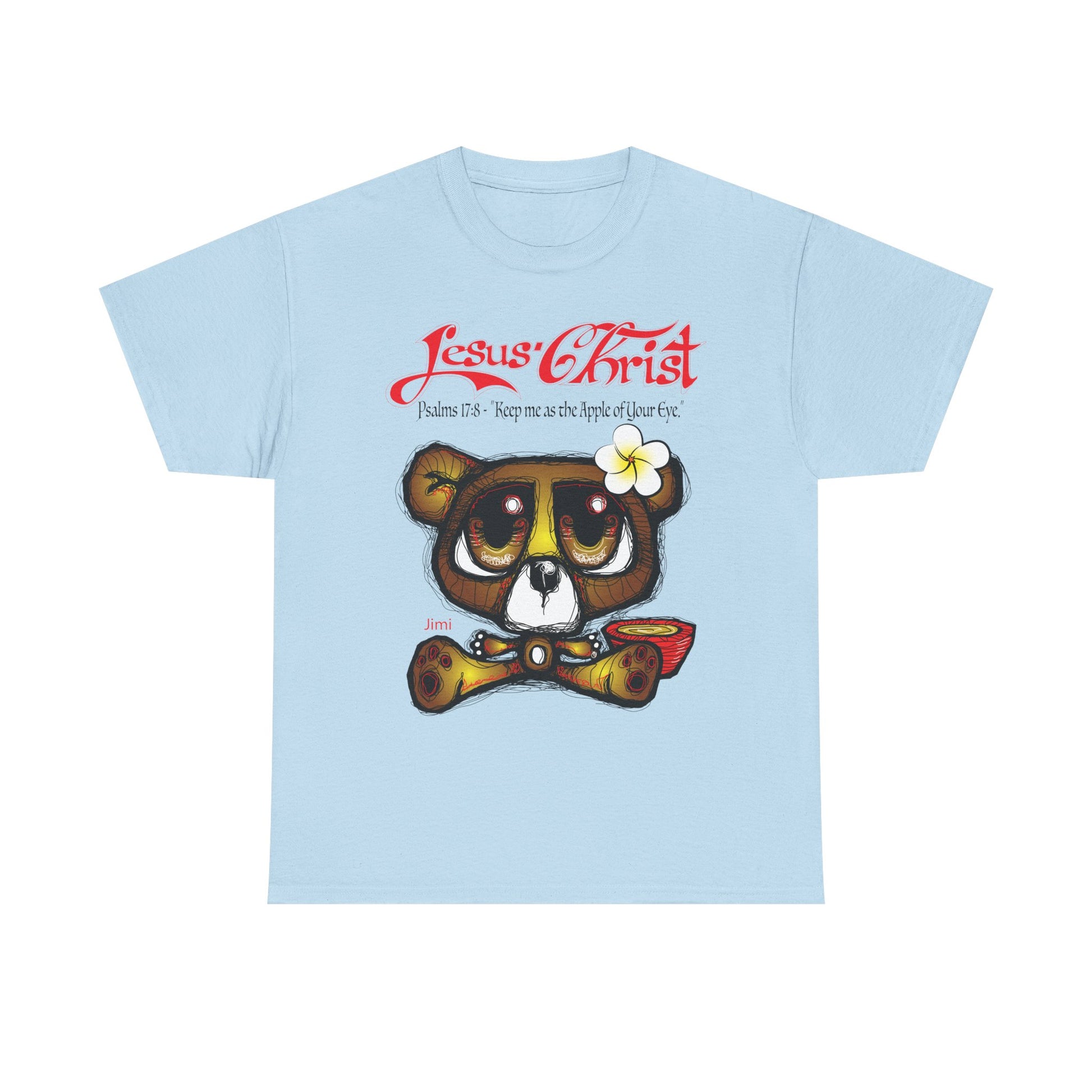Christian Bear T-Shirt — "Jesus Christ" Psalm 73 Inspirational Faith Tee