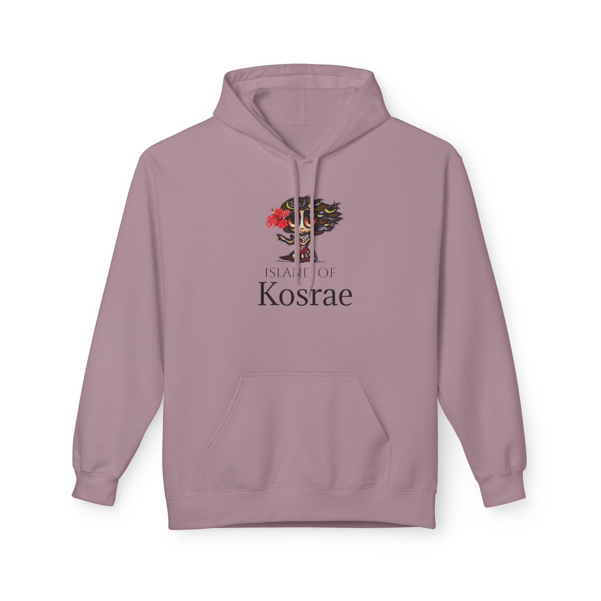 Kosrae Island Hoodie — Tropical Floral Island Graphic Sweatshirt