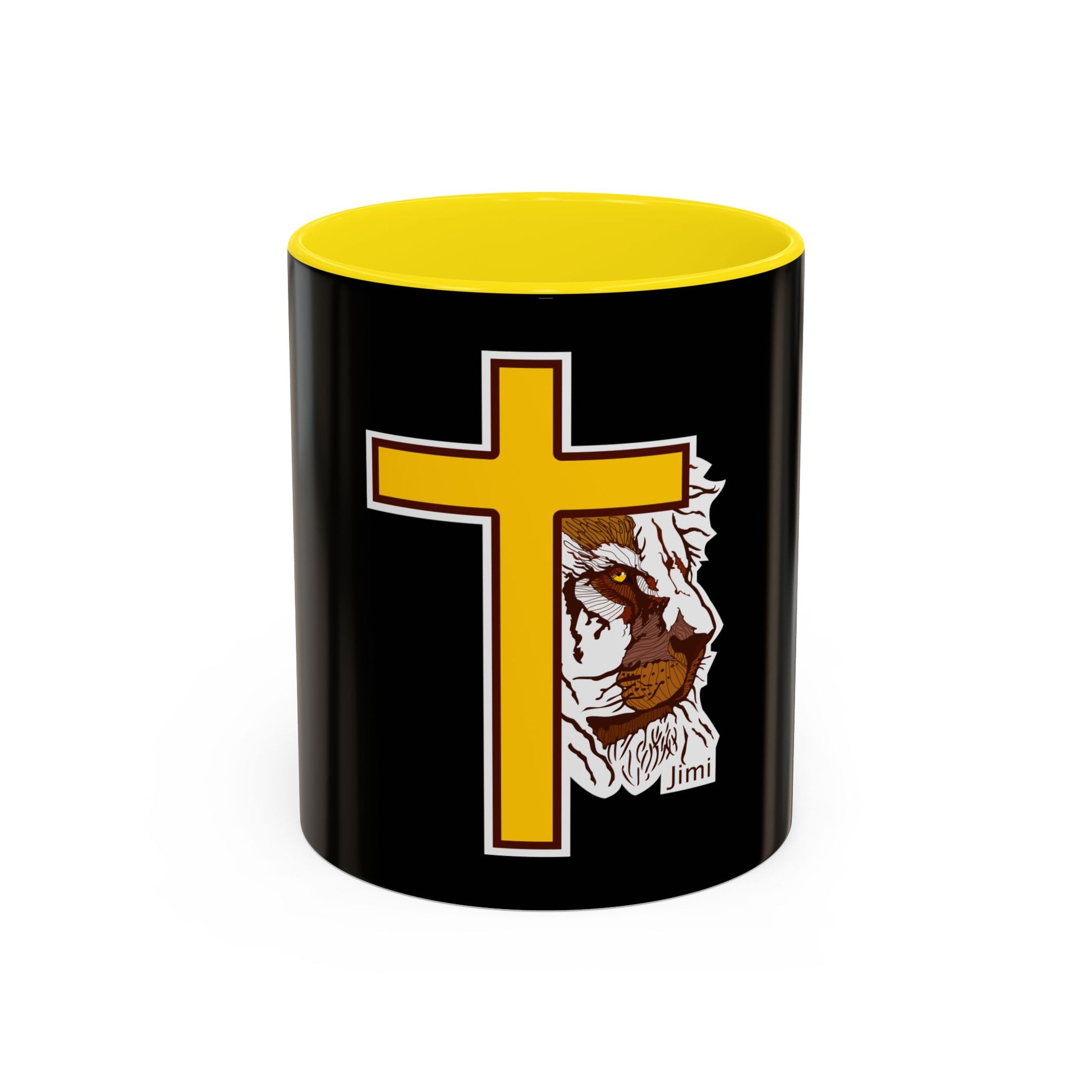 Christian Cross Coffee Mug with Jesus's Crown — Faith Gift 11/15oz