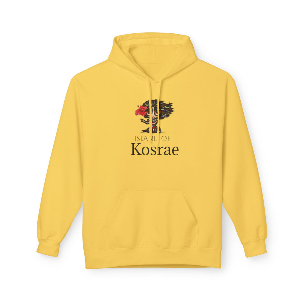 Kosrae Island Hoodie — Tropical Floral Island Graphic Sweatshirt