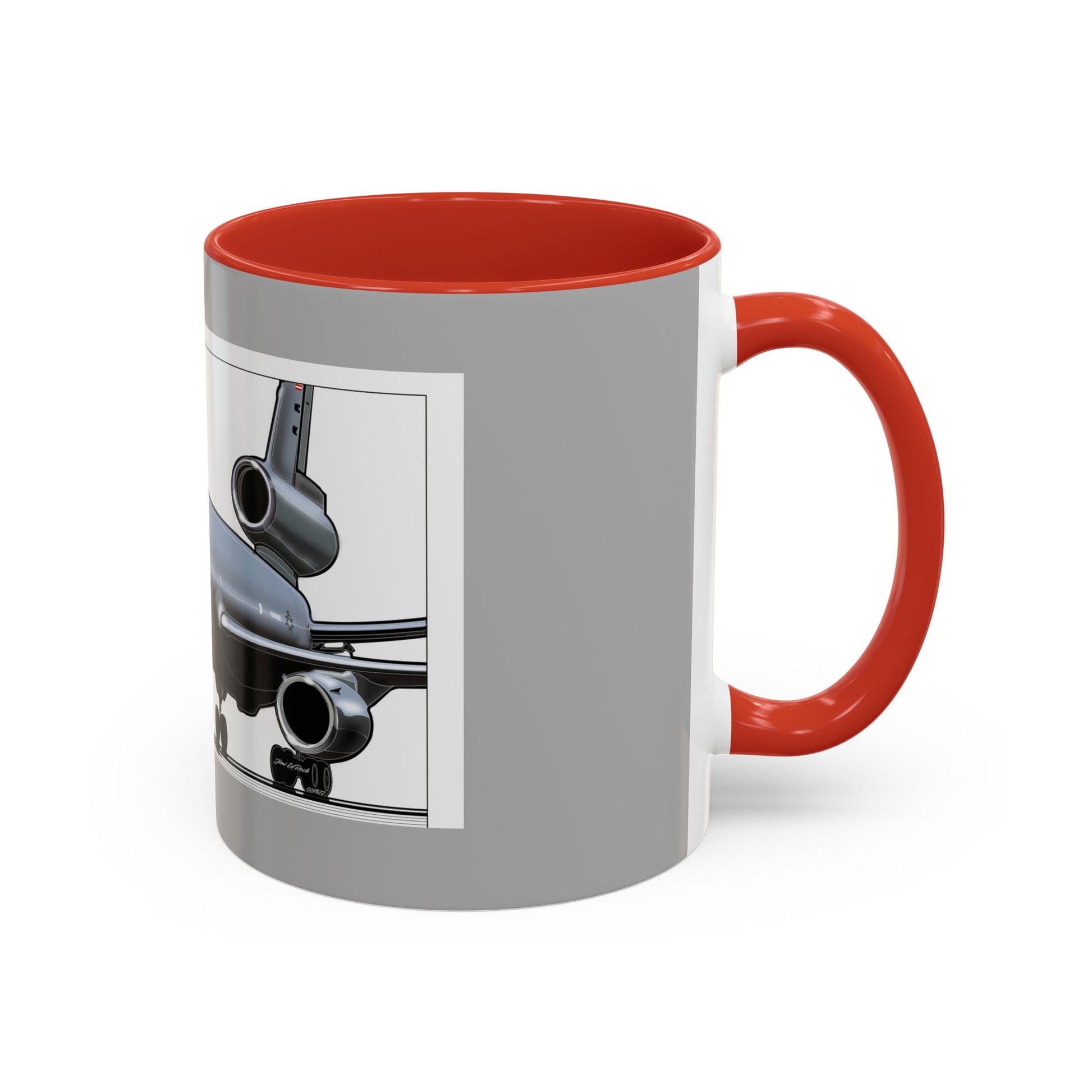 Airplane Lover's Accent Coffee Mug | Travel Gift, Aviation Decor, Pilot Present, Unique Coffee Cup, Jet Enthusiast Mug