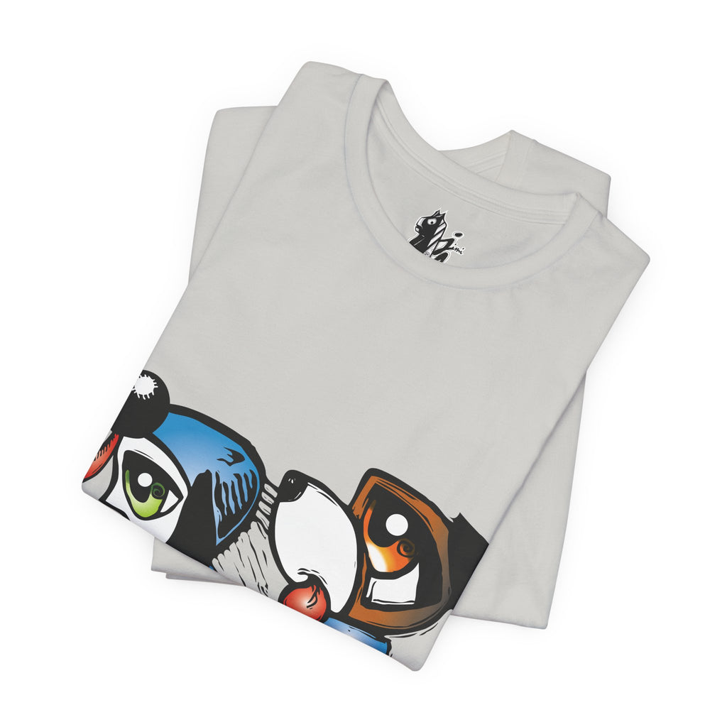 Pet Lovers' Graphic Tee, Fun Dog Design, Unisex Short Sleeve Shirt, Casual Wear, Animal Gift, Birthday Present, Dog Owner Apparel