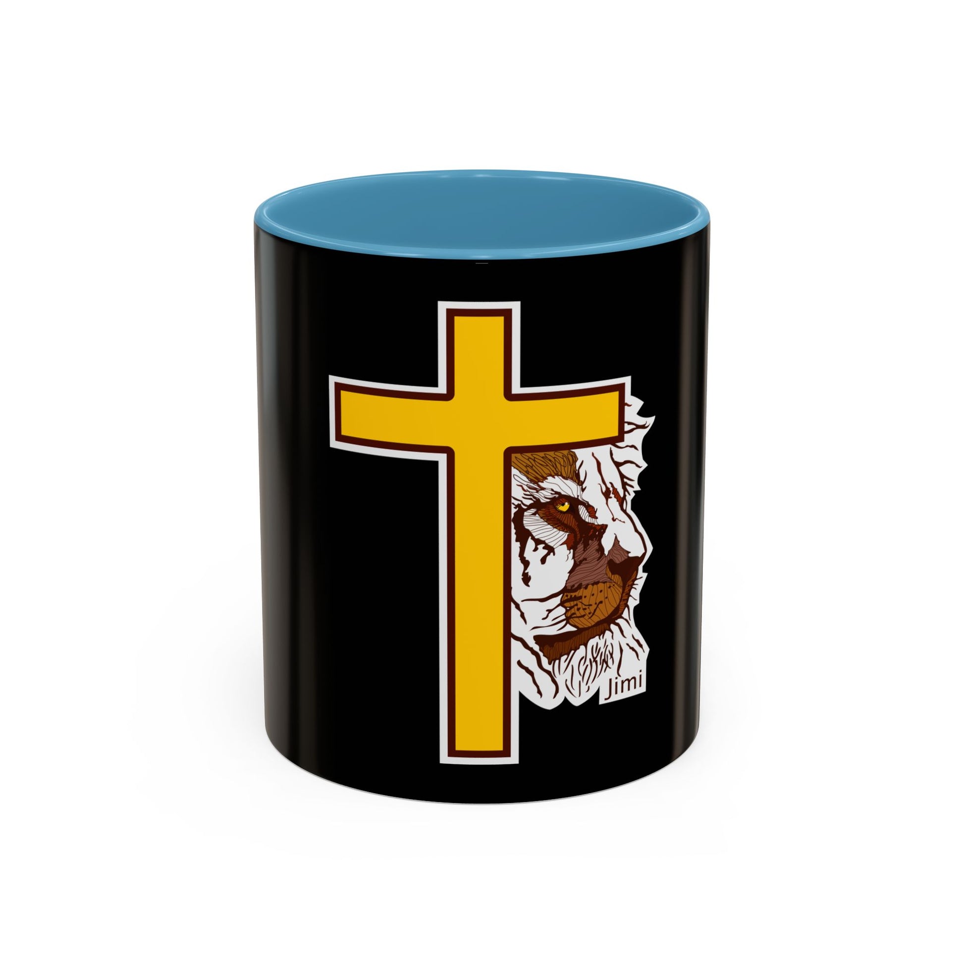 Christian Cross Coffee Mug with Jesus's Crown — Faith Gift 11/15oz