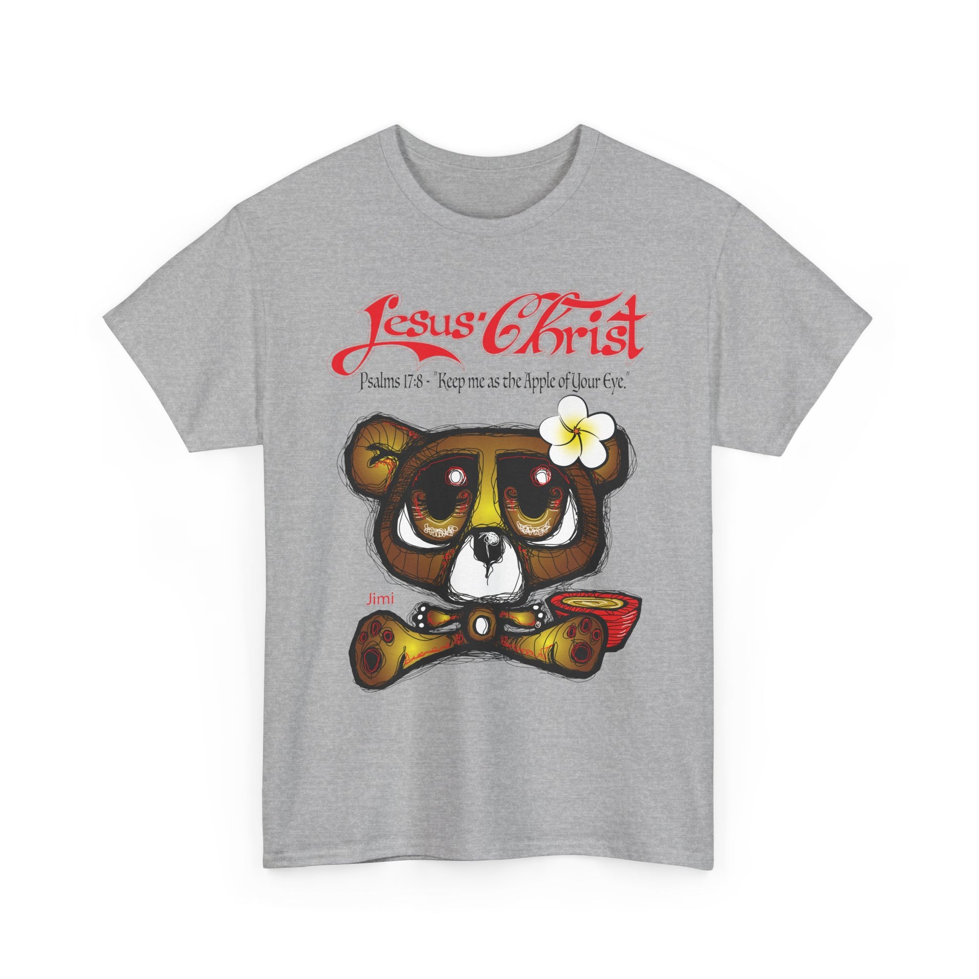 Christian Bear T-Shirt — "Jesus Christ" Psalm 73 Inspirational Faith Tee