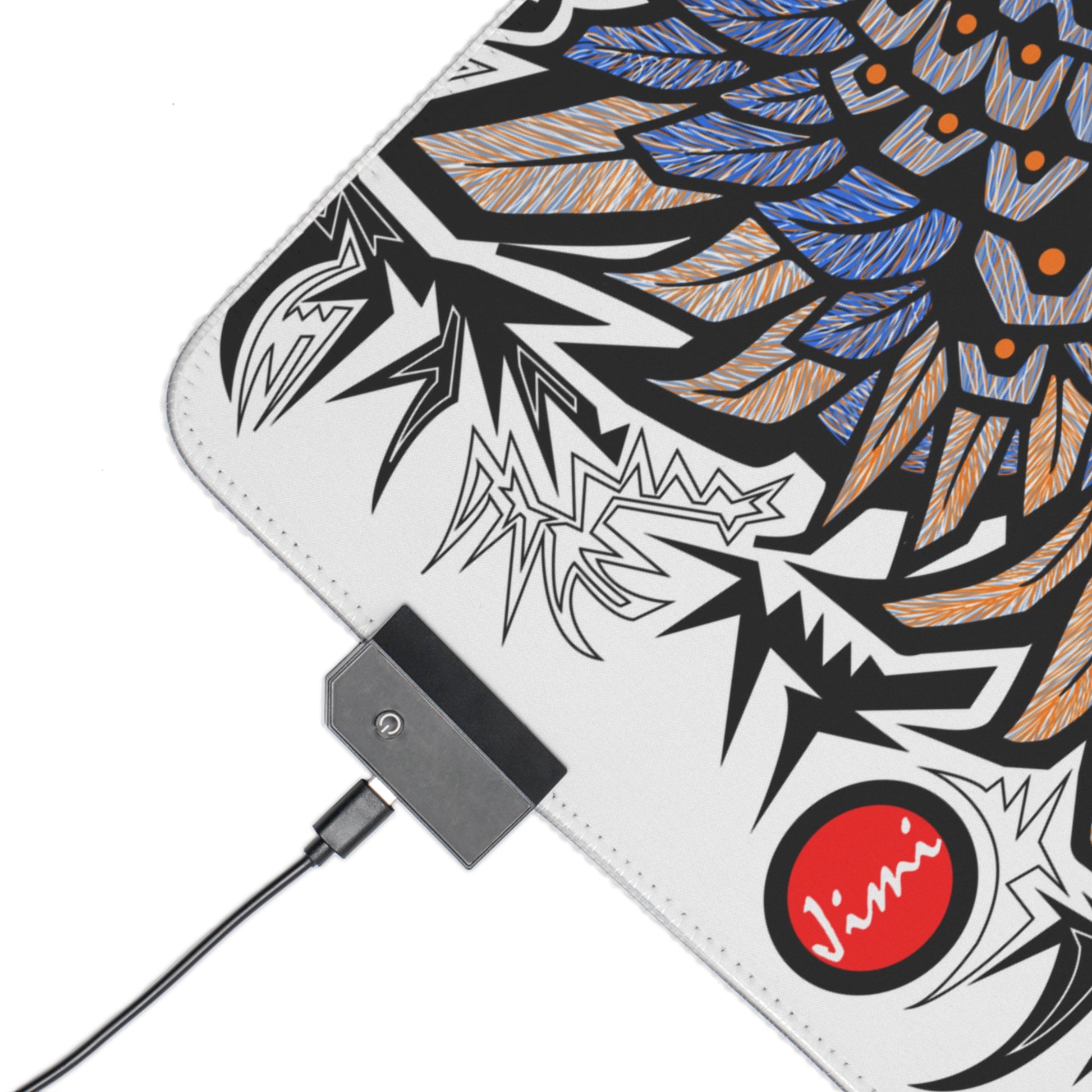 Colorful LED Gaming Mouse Pad with Unique Art, Perfect for Gamers, Stylish Desk Decor, Great Gift for Holidays and Birthdays