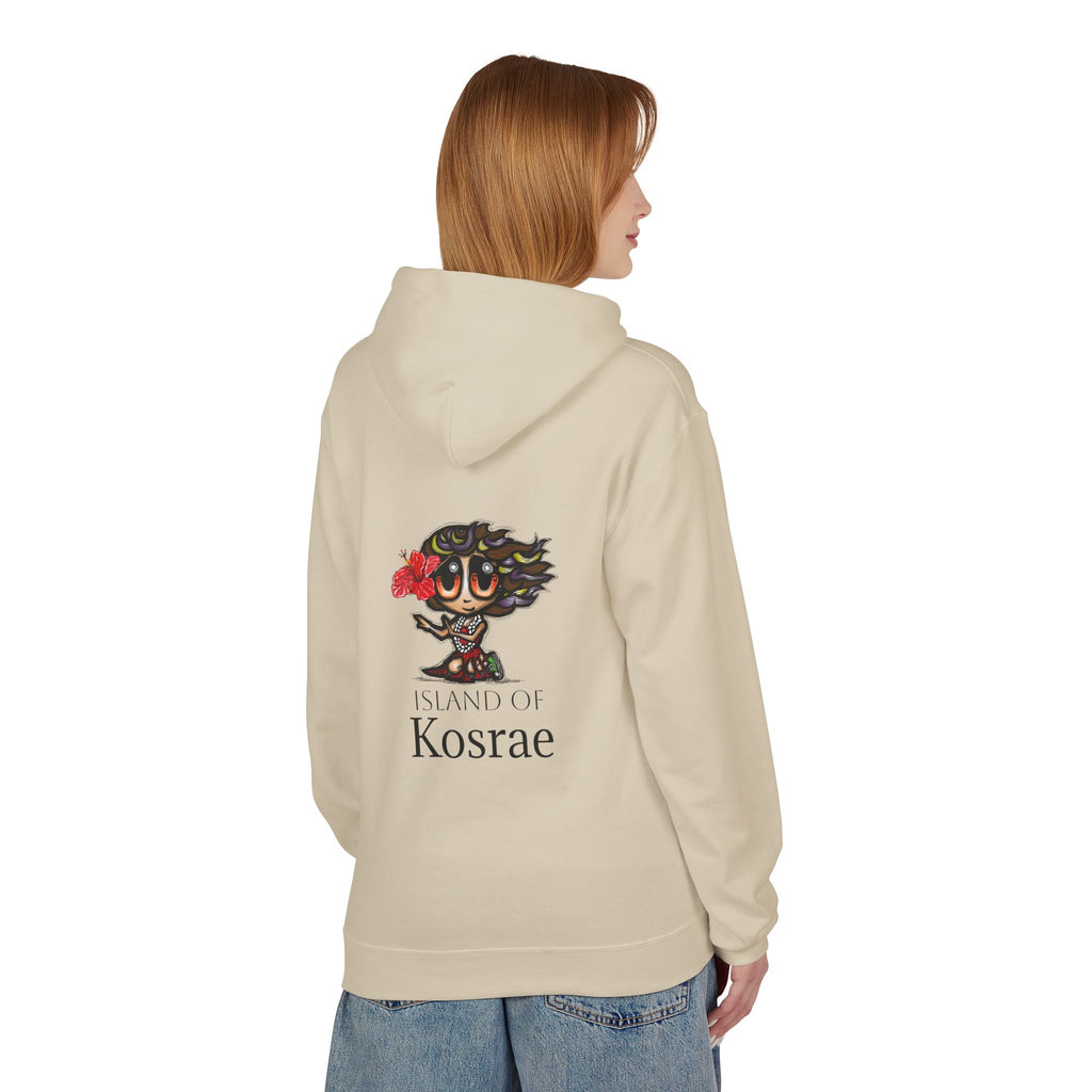 Kosrae Island Hoodie — Tropical Floral Island Graphic Sweatshirt
