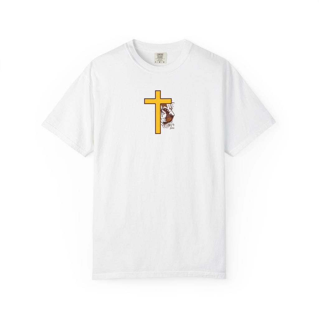 Lion Crown with Cross T-shirt | Religious Faith Graphic Tee