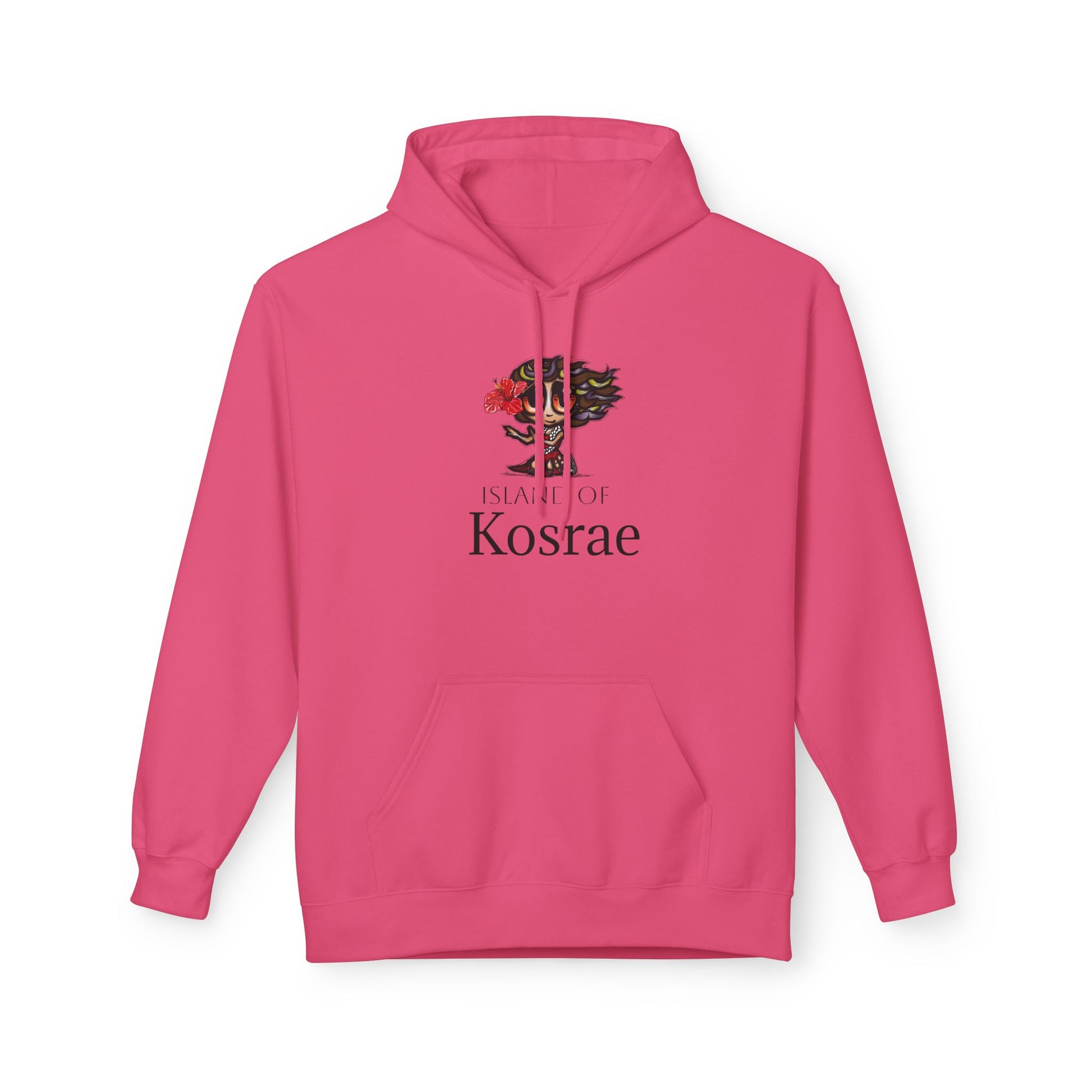 Kosrae Island Hoodie — Tropical Floral Island Graphic Sweatshirt