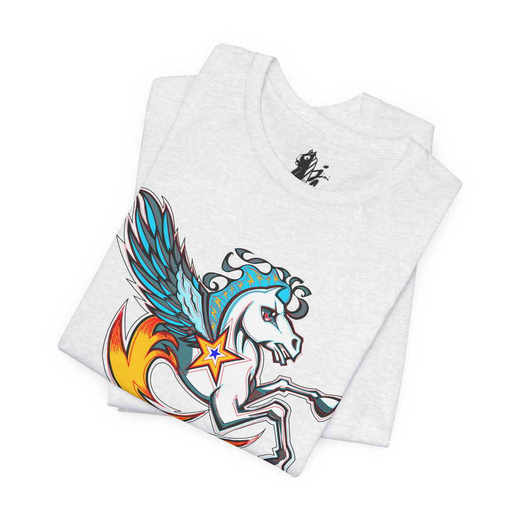 Pegasus Star Tee — Colorful Winged Unicorn Graphic T-Shirt