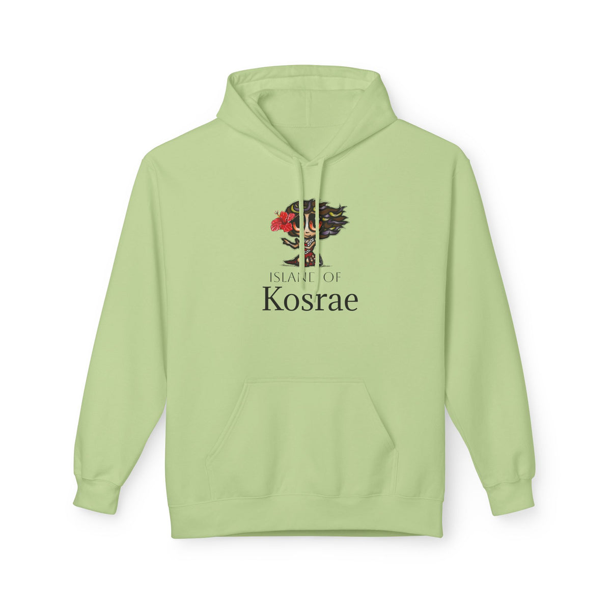 Kosrae Island Hoodie — Tropical Floral Island Graphic Sweatshirt