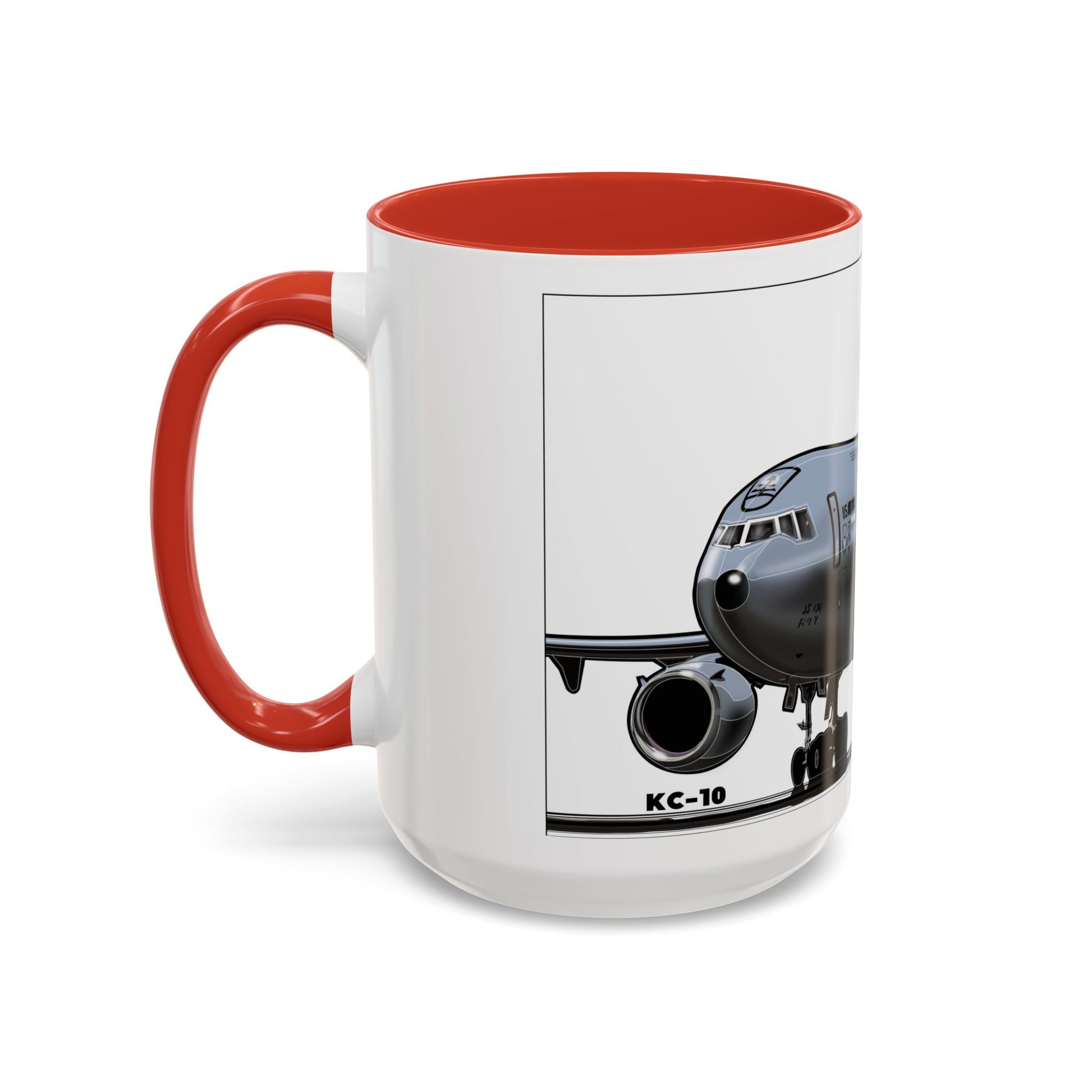 Airplane Lover's Accent Coffee Mug | Travel Gift, Aviation Decor, Pilot Present, Unique Coffee Cup, Jet Enthusiast Mug