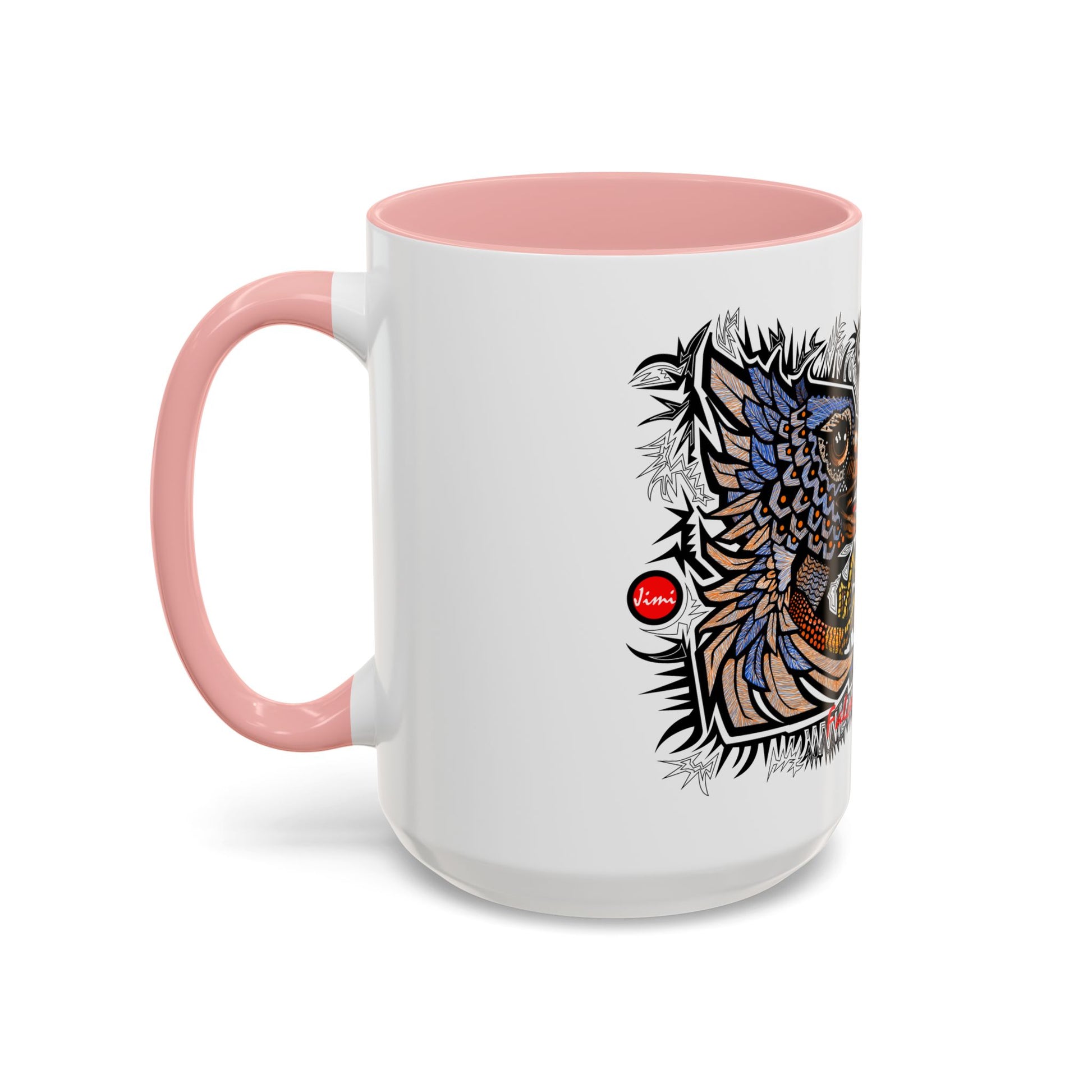 Vibrant Mythical Creatures Coffee Mug - Artistic Accent, Gift for Coffee Lovers, Colorful Design for Home Decor, Unique Present