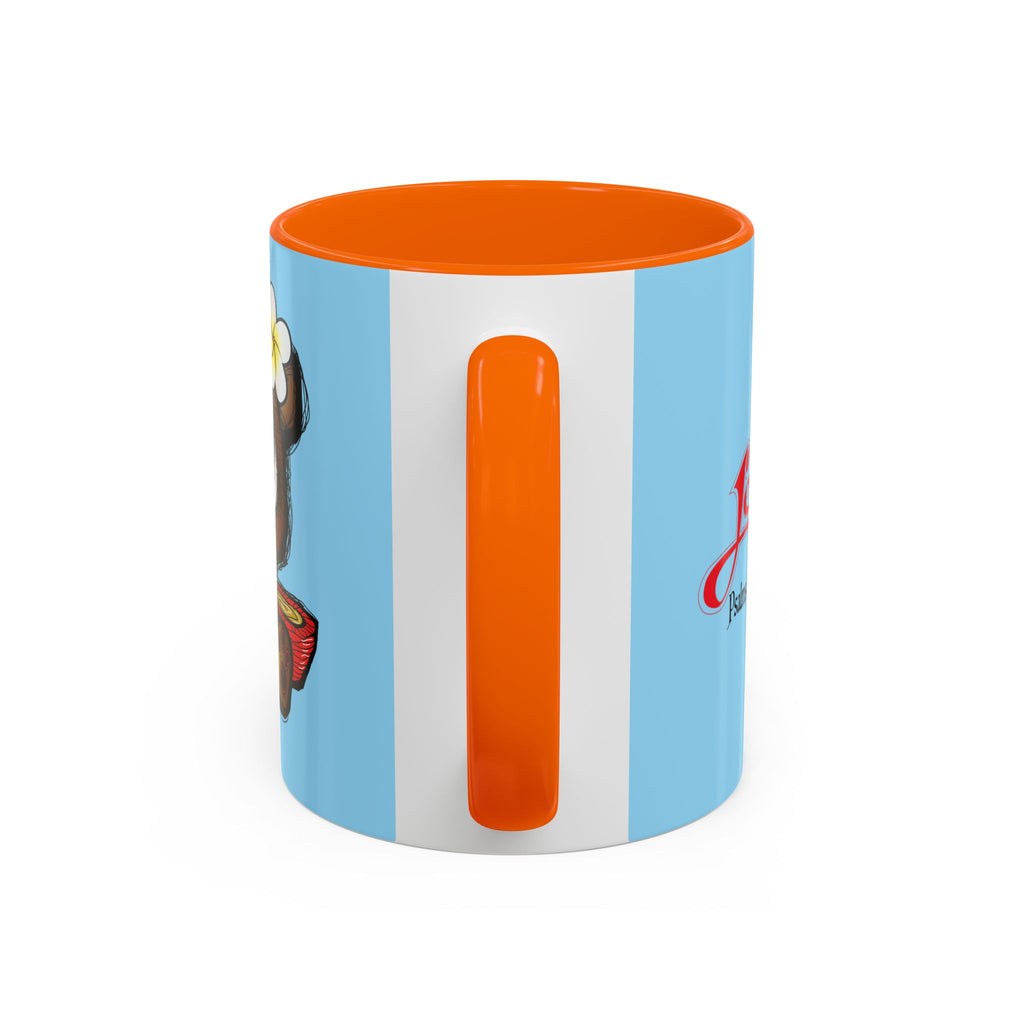 Coffee Mug — Cute Teddy Bear with Ukulele & 'Christ' Script Accent (11/15oz)