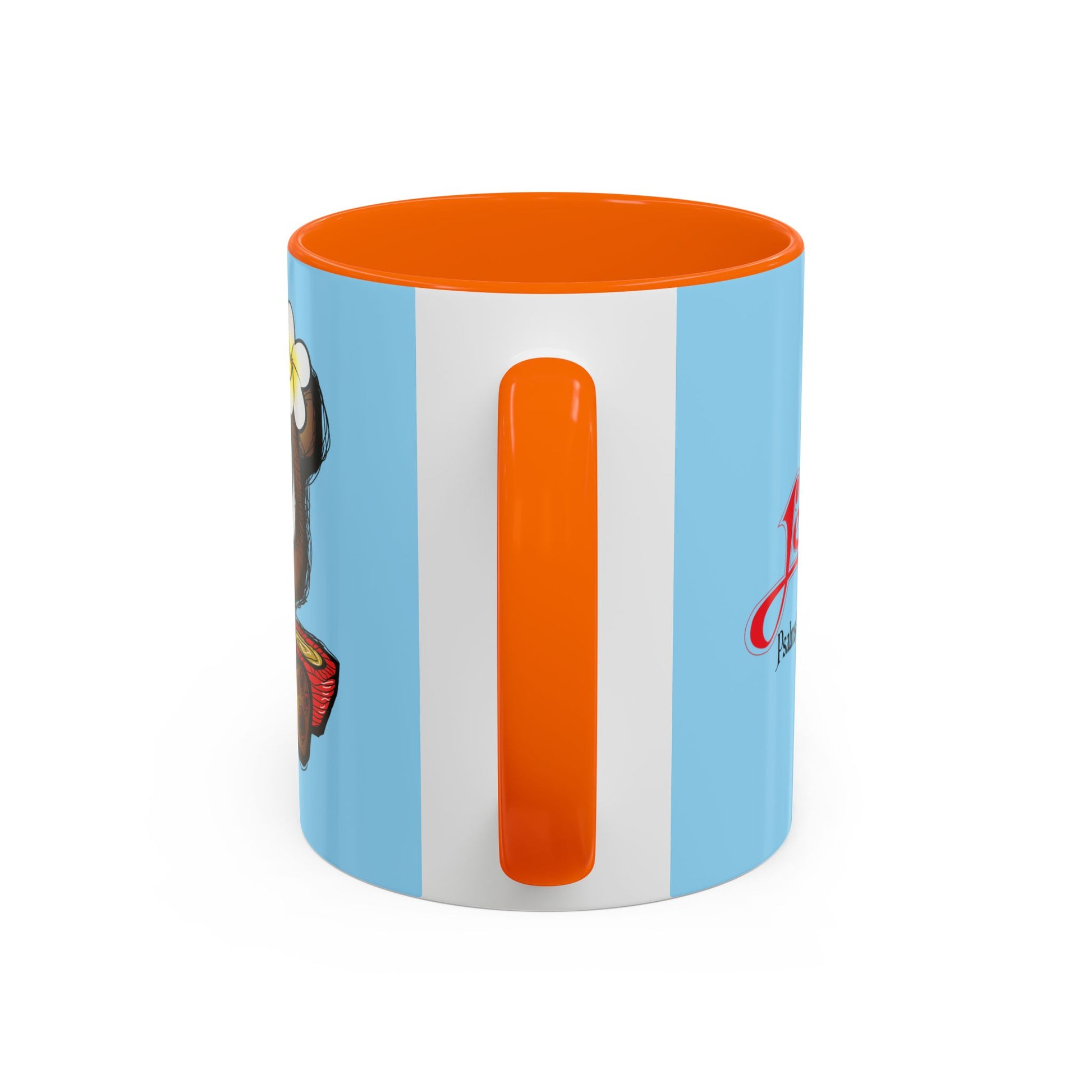 Coffee Mug — Cute Teddy Bear with Ukulele & 'Christ' Script Accent (11/15oz)