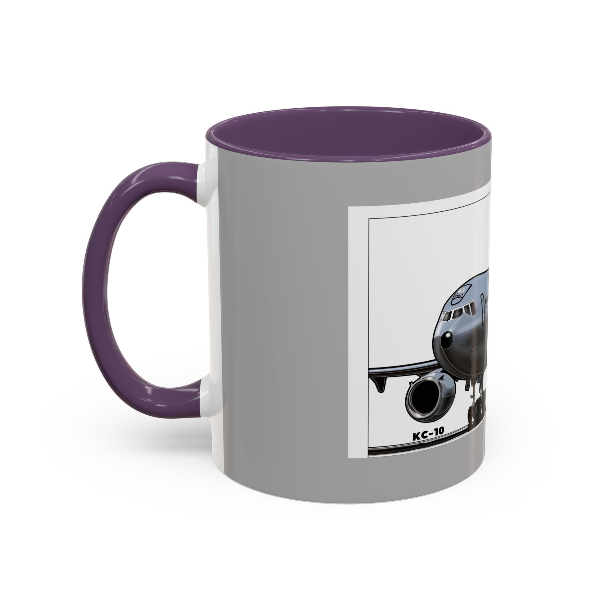 Airplane Lover's Accent Coffee Mug | Travel Gift, Aviation Decor, Pilot Present, Unique Coffee Cup, Jet Enthusiast Mug