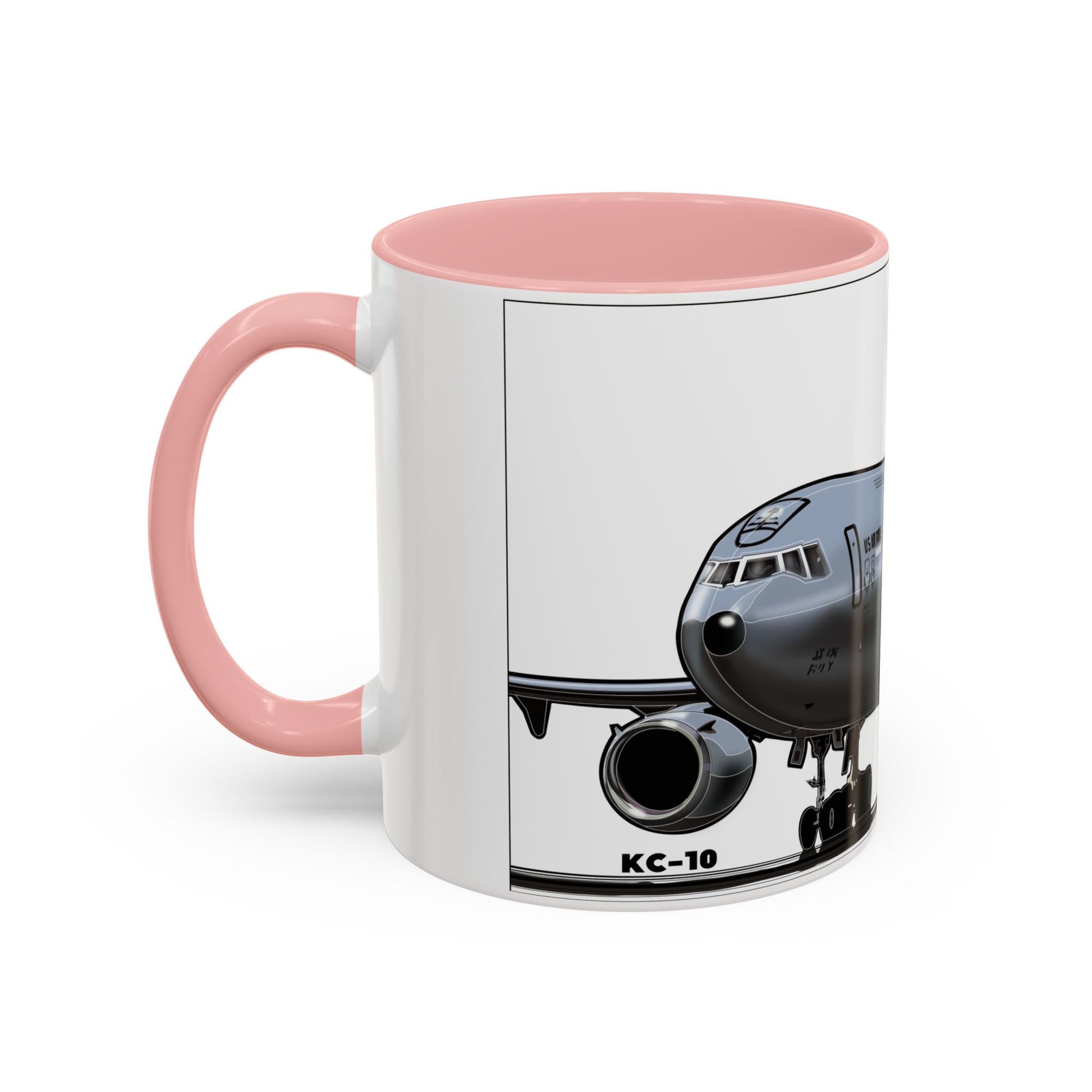Airplane Lover's Accent Coffee Mug | Travel Gift, Aviation Decor, Pilot Present, Unique Coffee Cup, Jet Enthusiast Mug