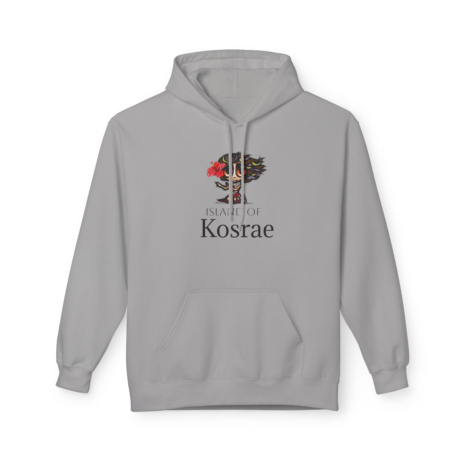 Kosrae Island Hoodie — Tropical Floral Island Graphic Sweatshirt