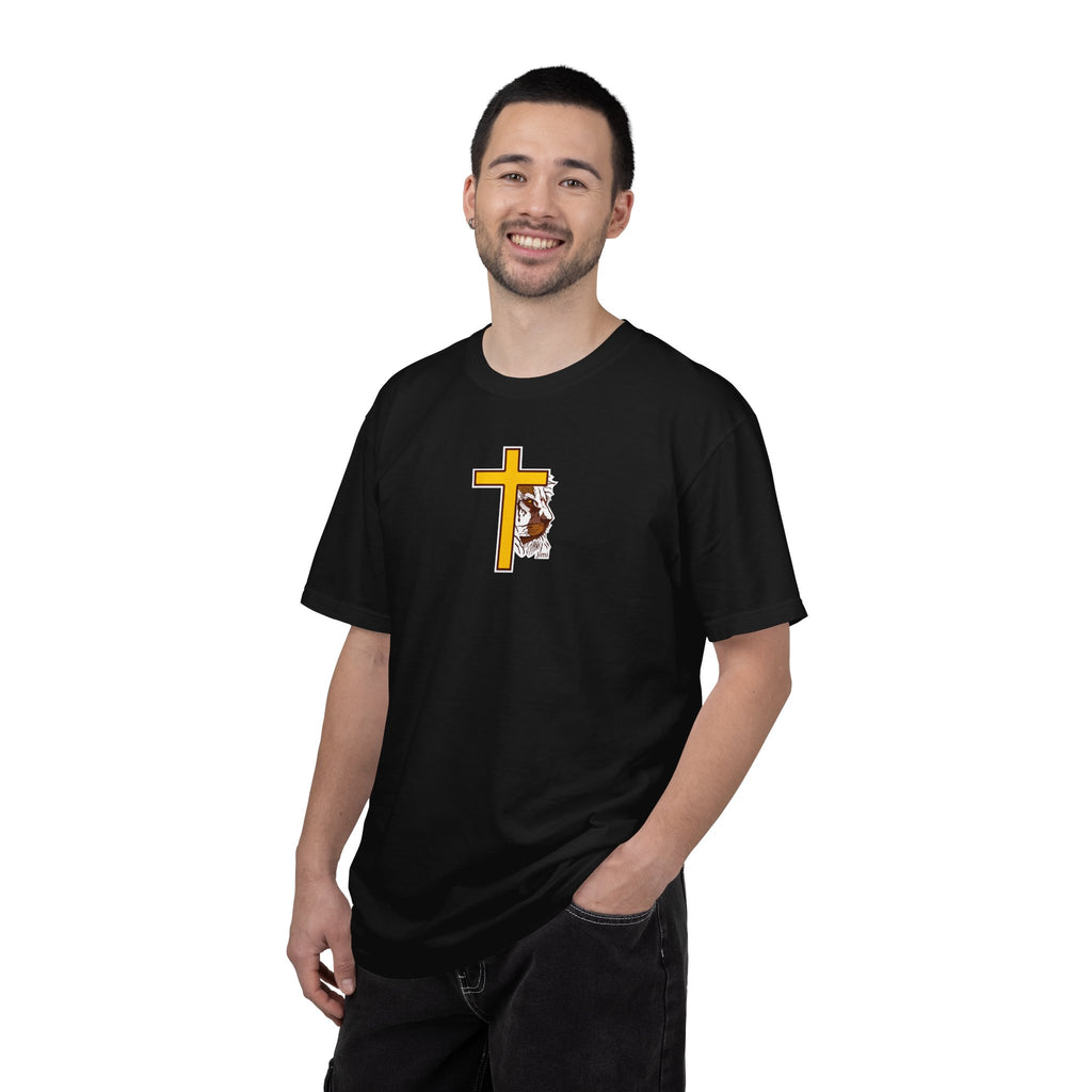 Lion Crown with Cross T-shirt | Religious Faith Graphic Tee