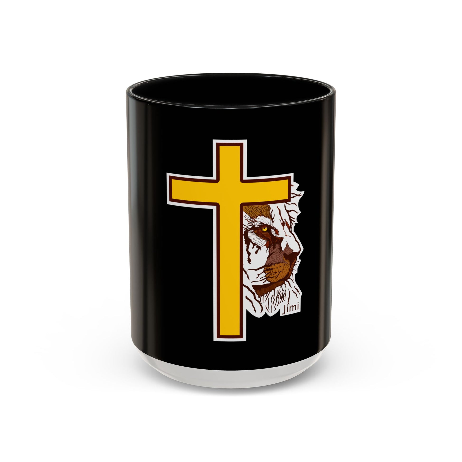 Christian Cross Coffee Mug with Jesus's Crown — Faith Gift 11/15oz