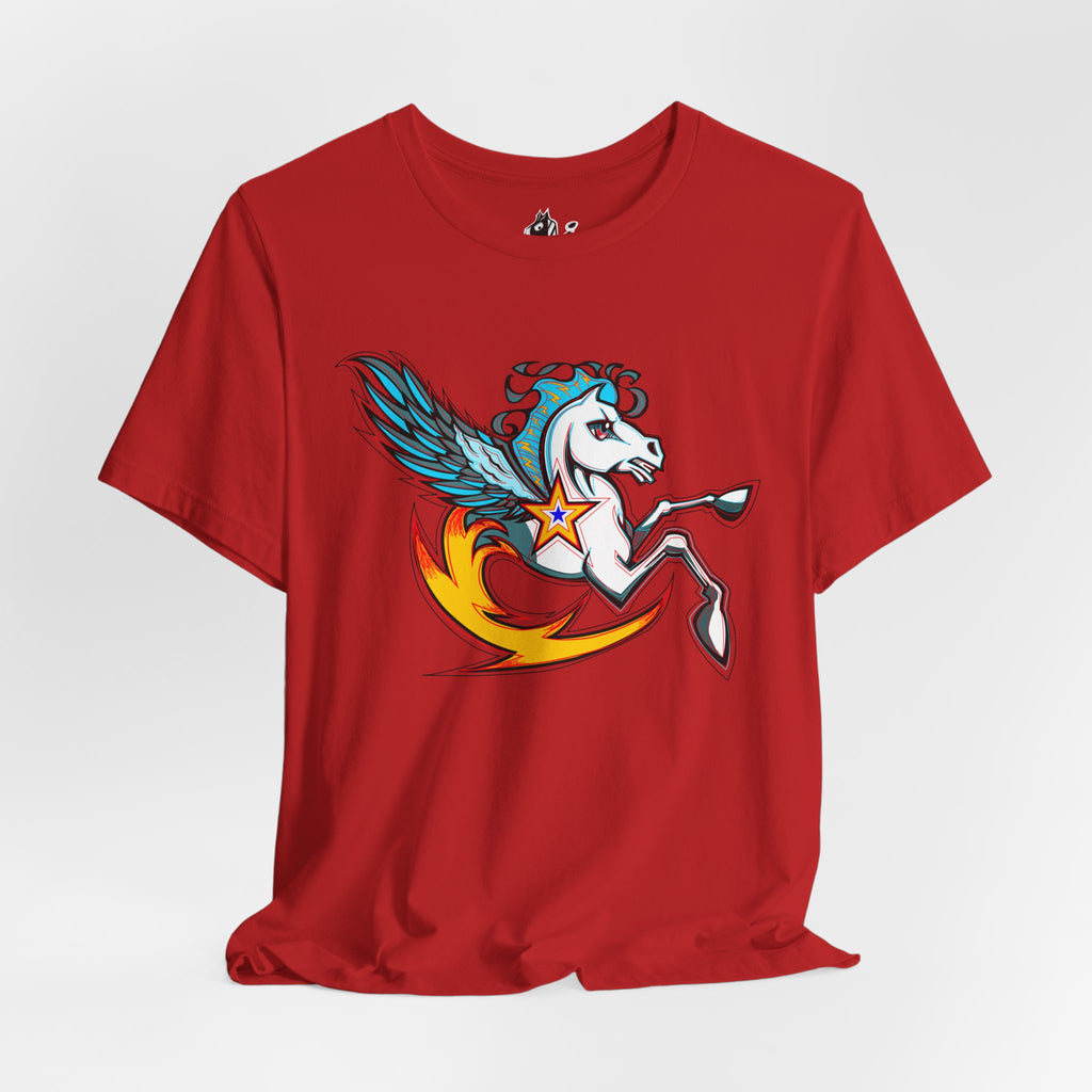 Pegasus Star Tee — Colorful Winged Unicorn Graphic T-Shirt