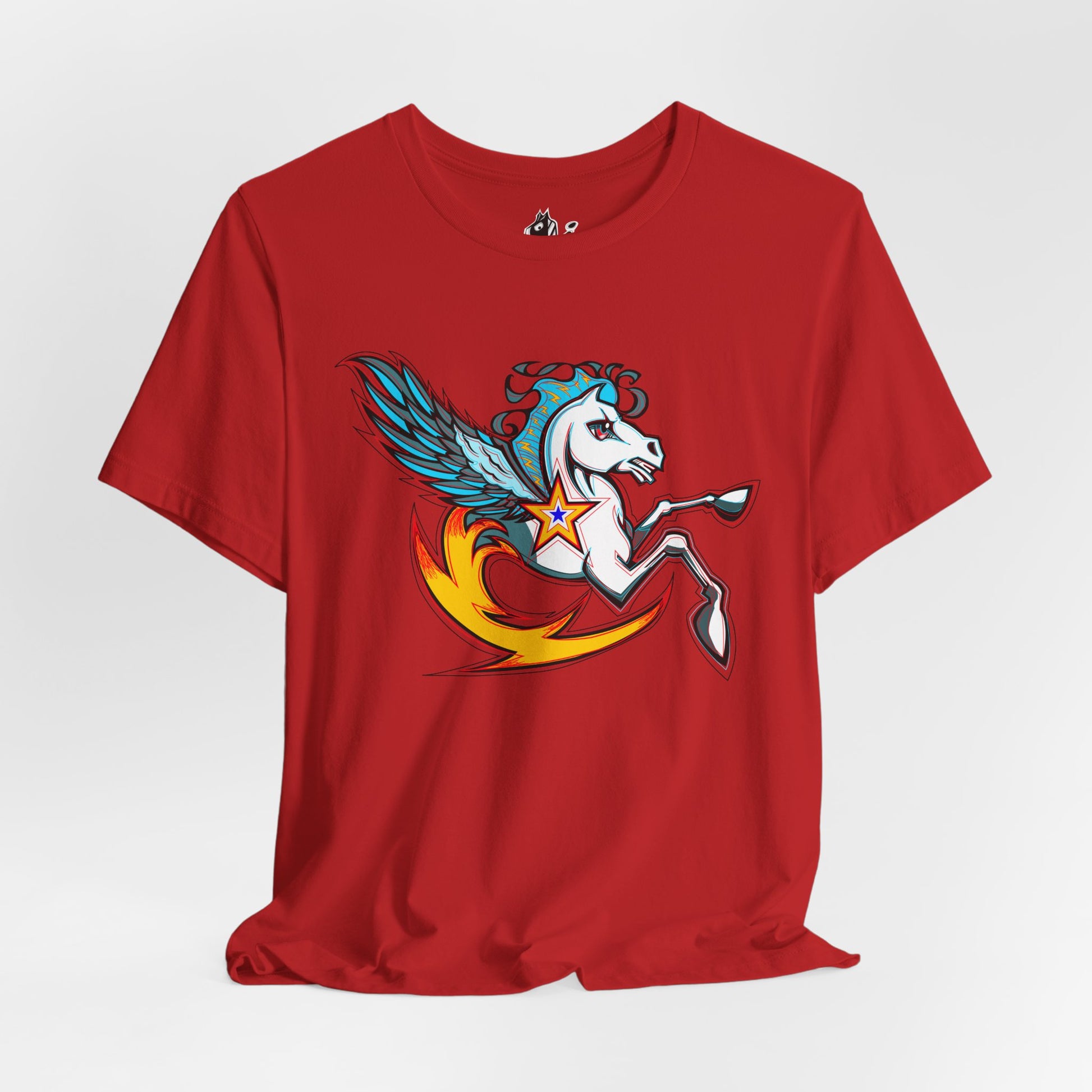 Pegasus Star Tee — Colorful Winged Unicorn Graphic T-Shirt