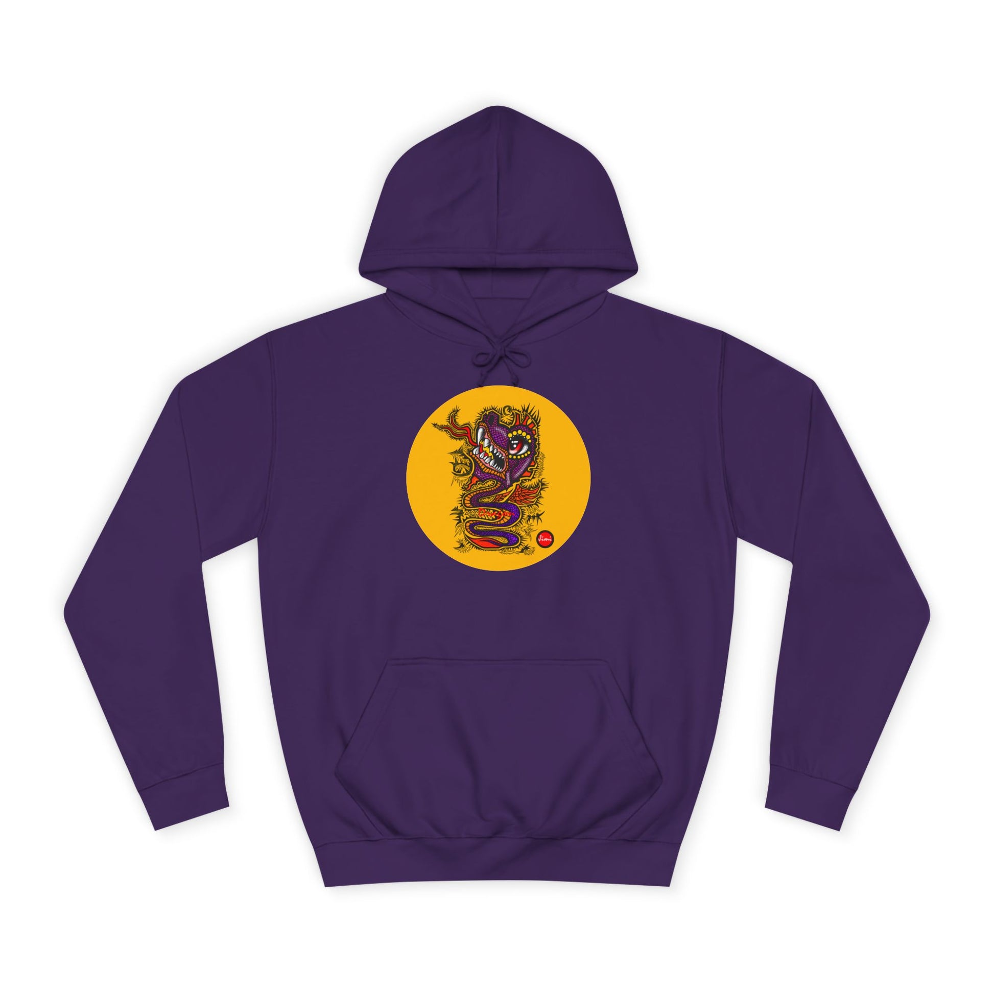 Vibrant Graphic College Hoodie, Unisex Sweatshirt, Casual College Apparel, Perfect for Students and Alumni, Comfortable Everyday Wear