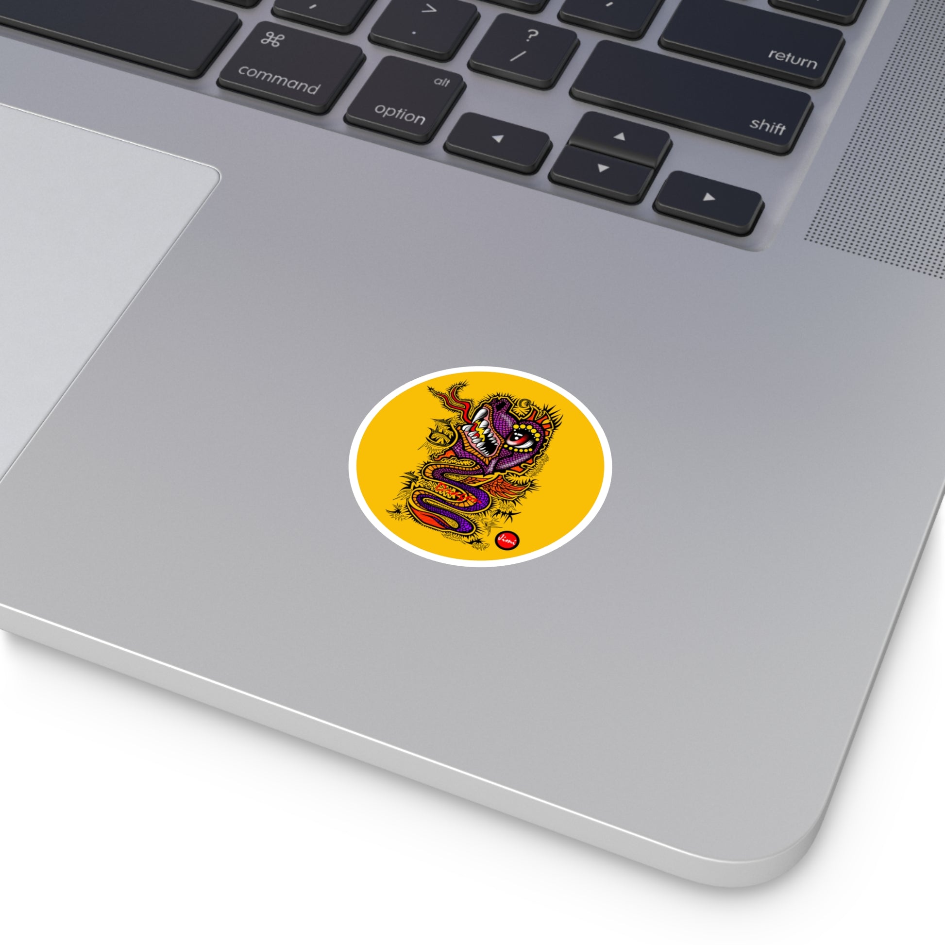 Vibrant Dragon Stickers, Colorful Art for Laptops, Water Bottles, Journals, Party Favors, Gift Wrapping