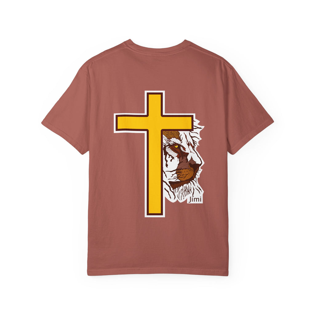 Lion Crown with Cross T-shirt | Religious Faith Graphic Tee