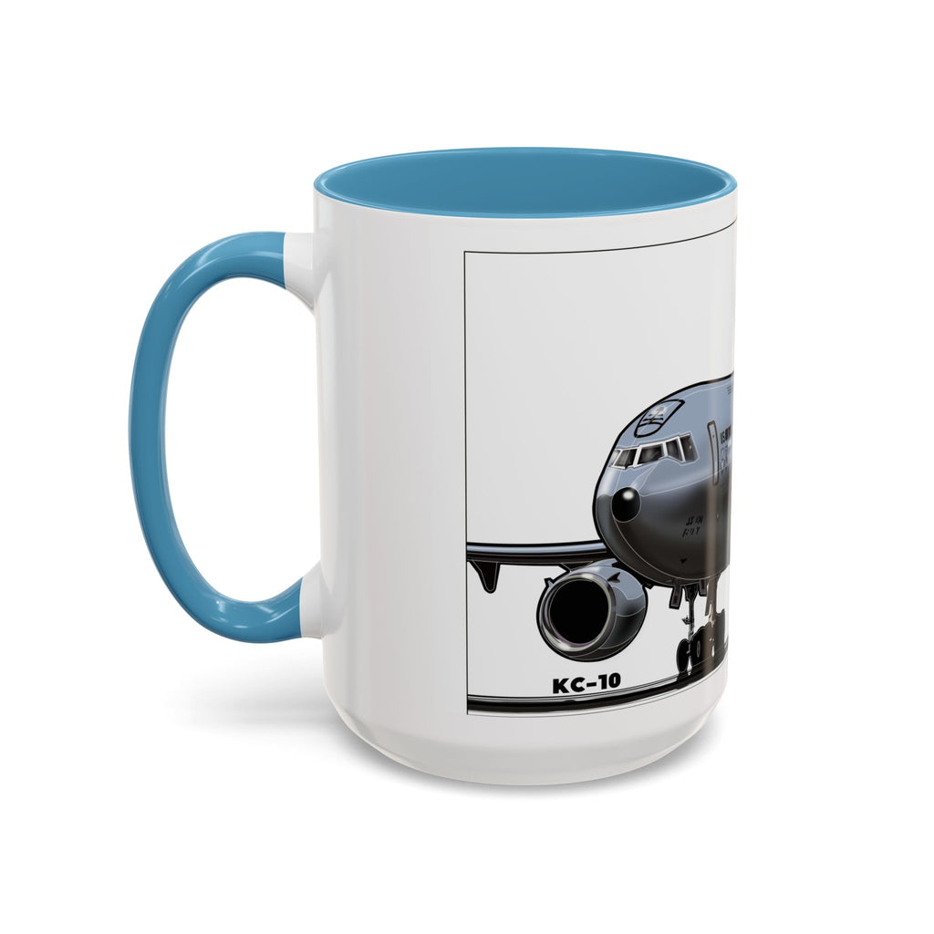 Airplane Lover's Accent Coffee Mug | Travel Gift, Aviation Decor, Pilot Present, Unique Coffee Cup, Jet Enthusiast Mug