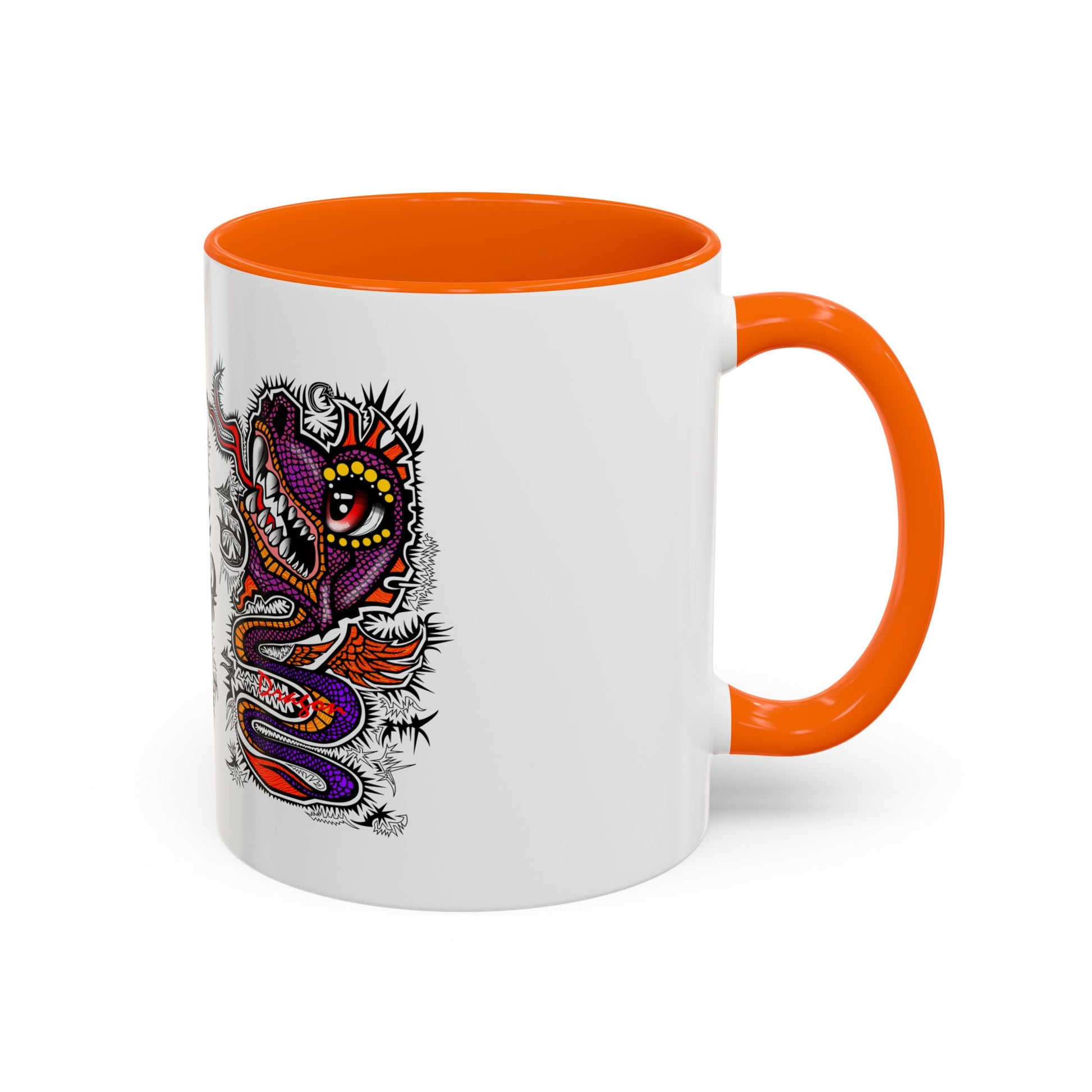 Vibrant Mythical Creatures Coffee Mug - Artistic Accent, Gift for Coffee Lovers, Colorful Design for Home Decor, Unique Present