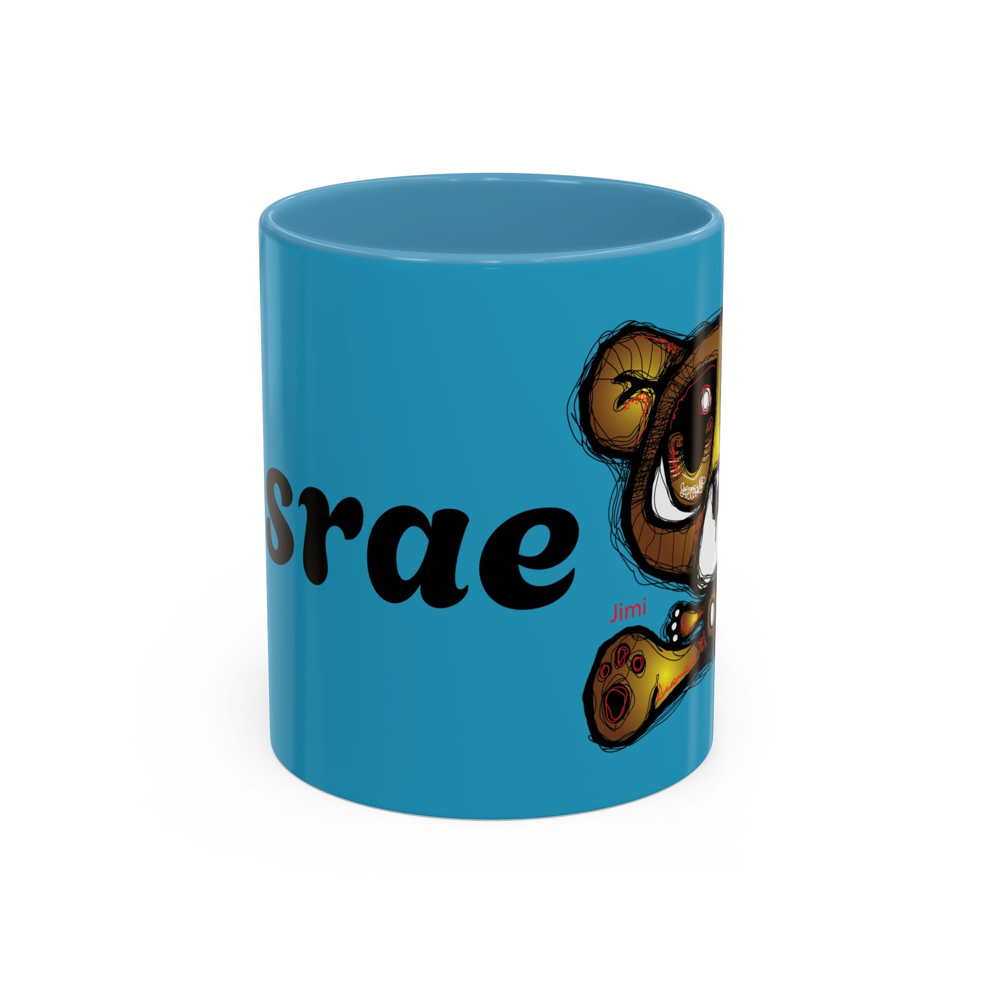 Tropical Bear Coffee Mug, Cute Bear Mug, Relaxing Coffee Cup, Gifts for Animal Lovers, Fun Decor, Summer Vibes