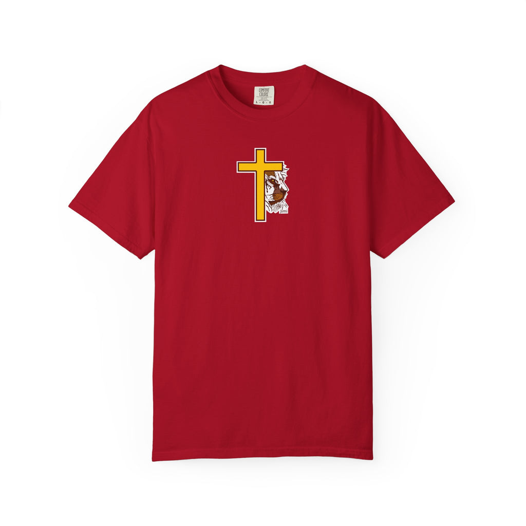 Lion Crown with Cross T-shirt | Religious Faith Graphic Tee