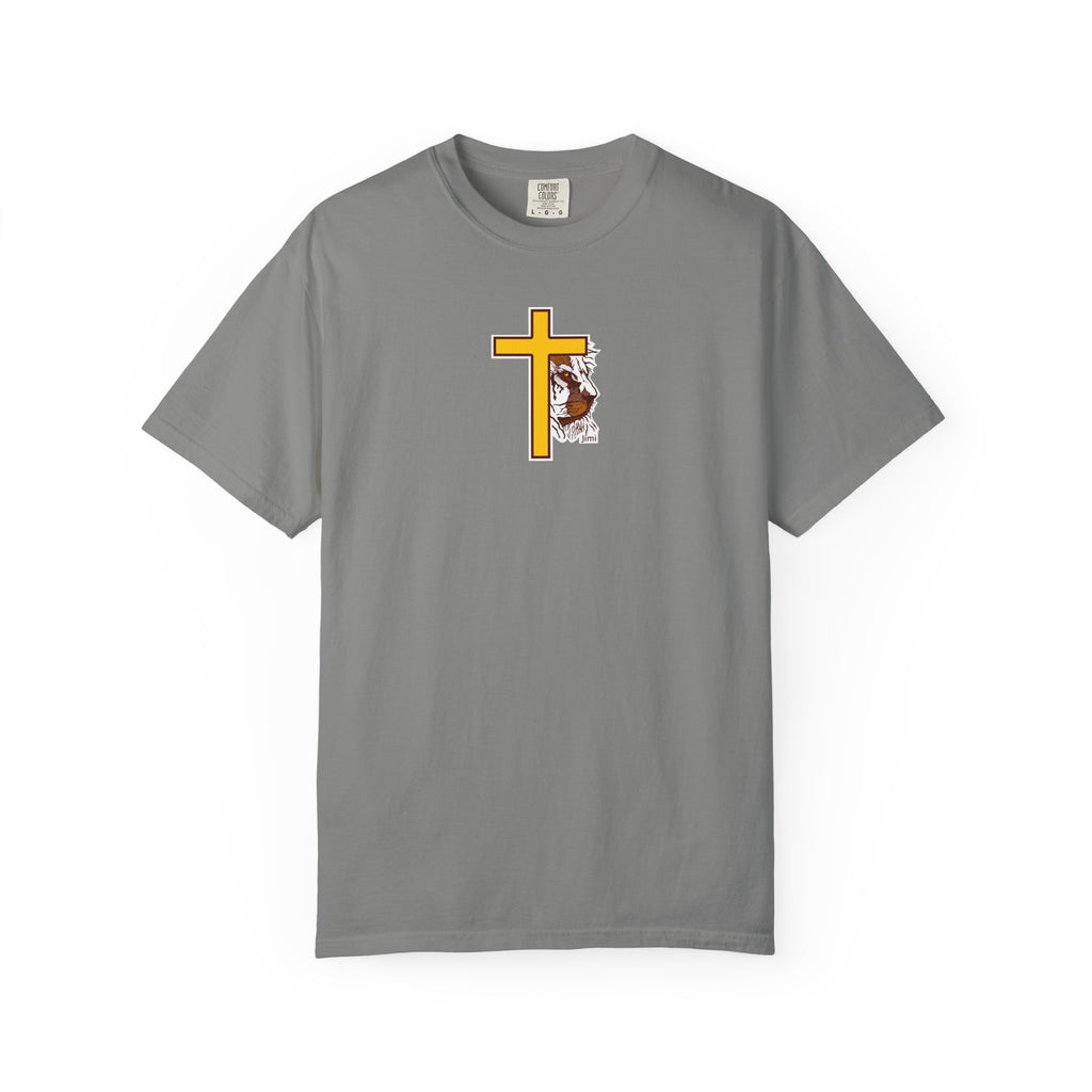 Lion Crown with Cross T-shirt | Religious Faith Graphic Tee