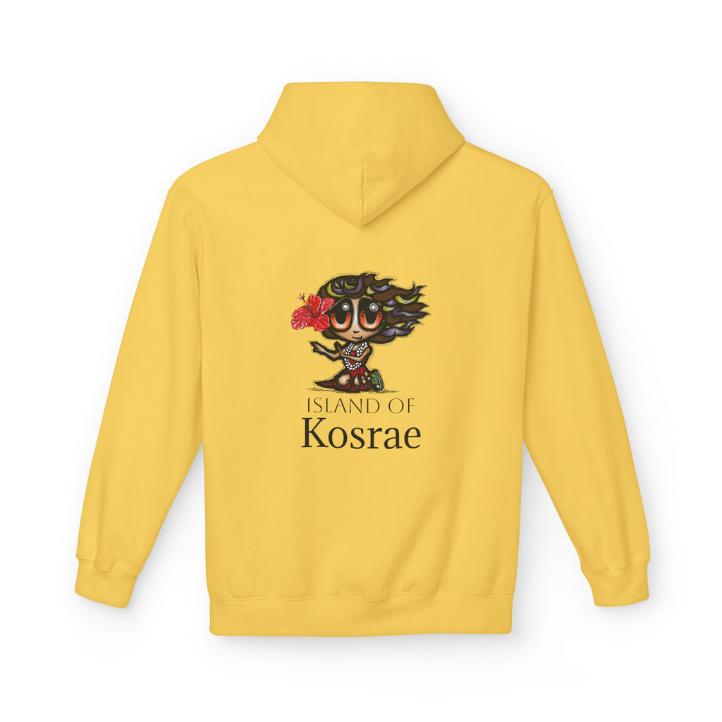 Kosrae Island Hoodie — Tropical Floral Island Graphic Sweatshirt