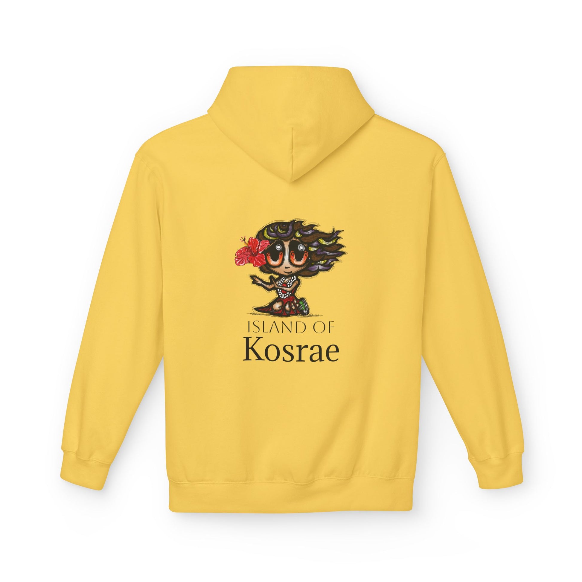 Kosrae Island Hoodie — Tropical Floral Island Graphic Sweatshirt