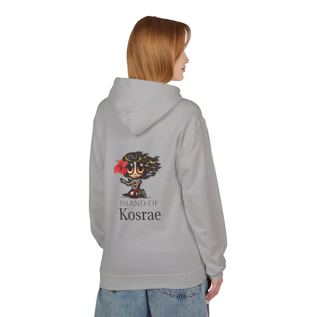 Kosrae Island Hoodie — Tropical Floral Island Graphic Sweatshirt
