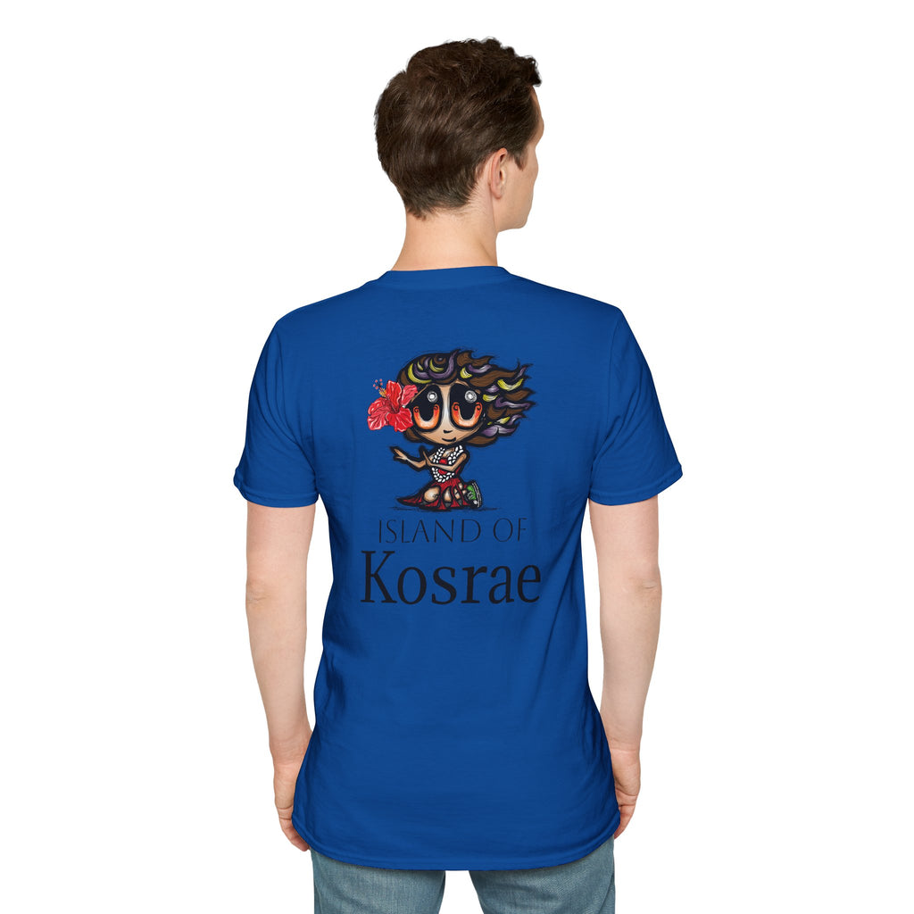 Kosrae Hula Girl T-Shirt — Island of Kosrae Cute Cartoon Island Vibes