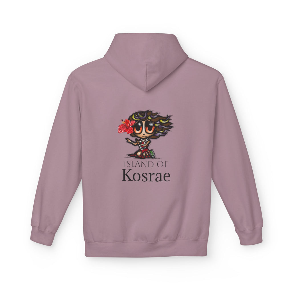 Kosrae Island Hoodie — Tropical Floral Island Graphic Sweatshirt