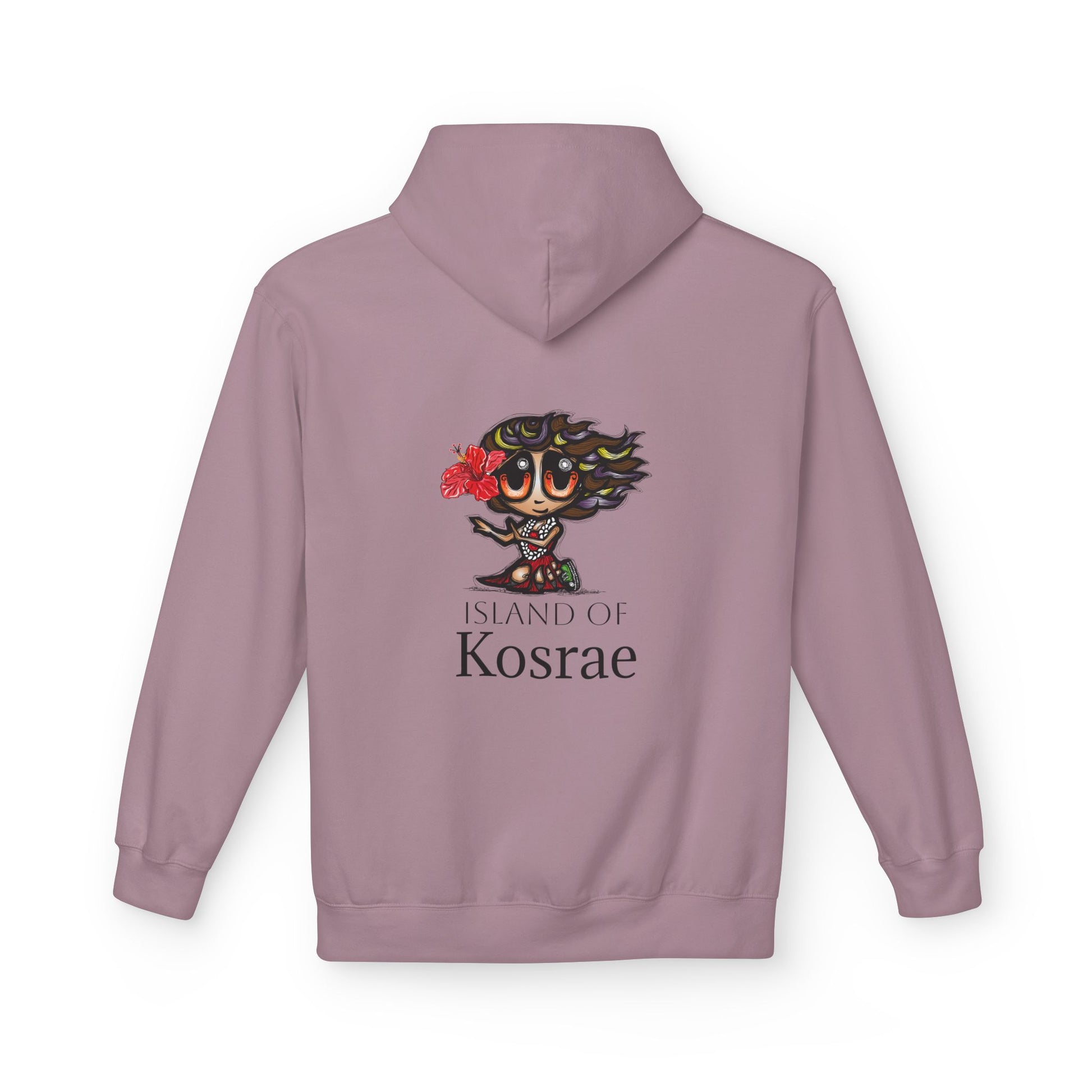 Kosrae Island Hoodie — Tropical Floral Island Graphic Sweatshirt
