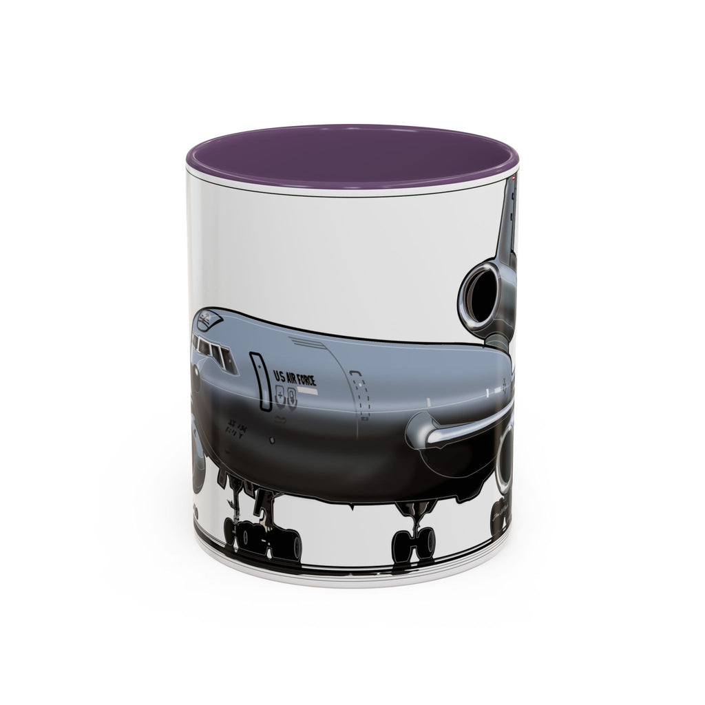 Airplane Lover's Accent Coffee Mug | Travel Gift, Aviation Decor, Pilot Present, Unique Coffee Cup, Jet Enthusiast Mug